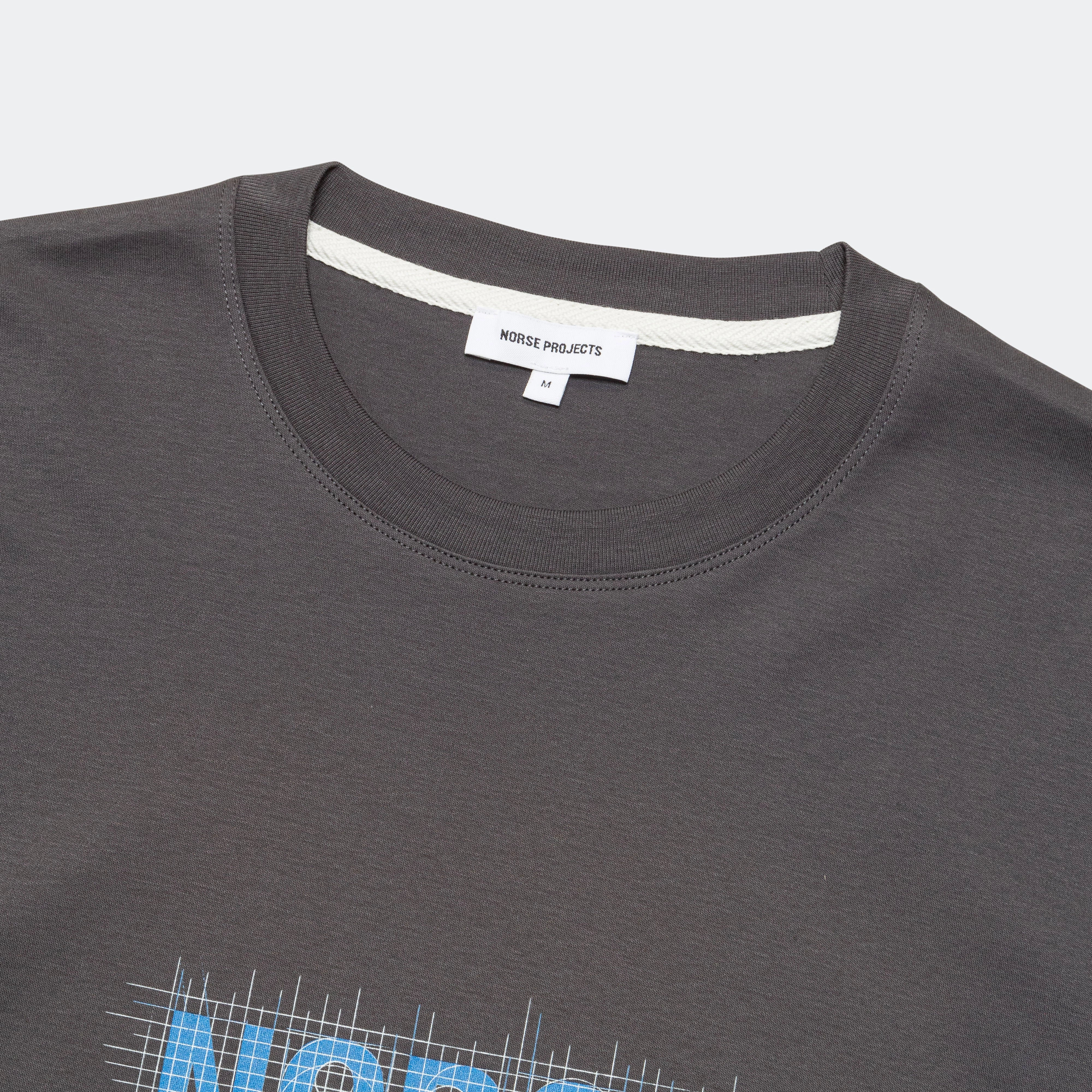 Jakob Organic Interlock Jersey Print 2 - Battleship Grey Plaid Design Smart Appearance