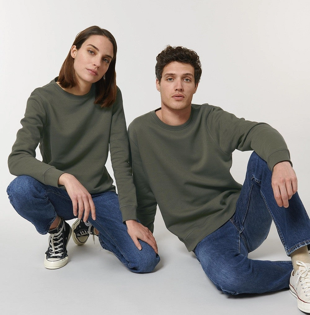 Roller Unisex Crew Neck Sweatshirt | ANTHRACITE Herringbone