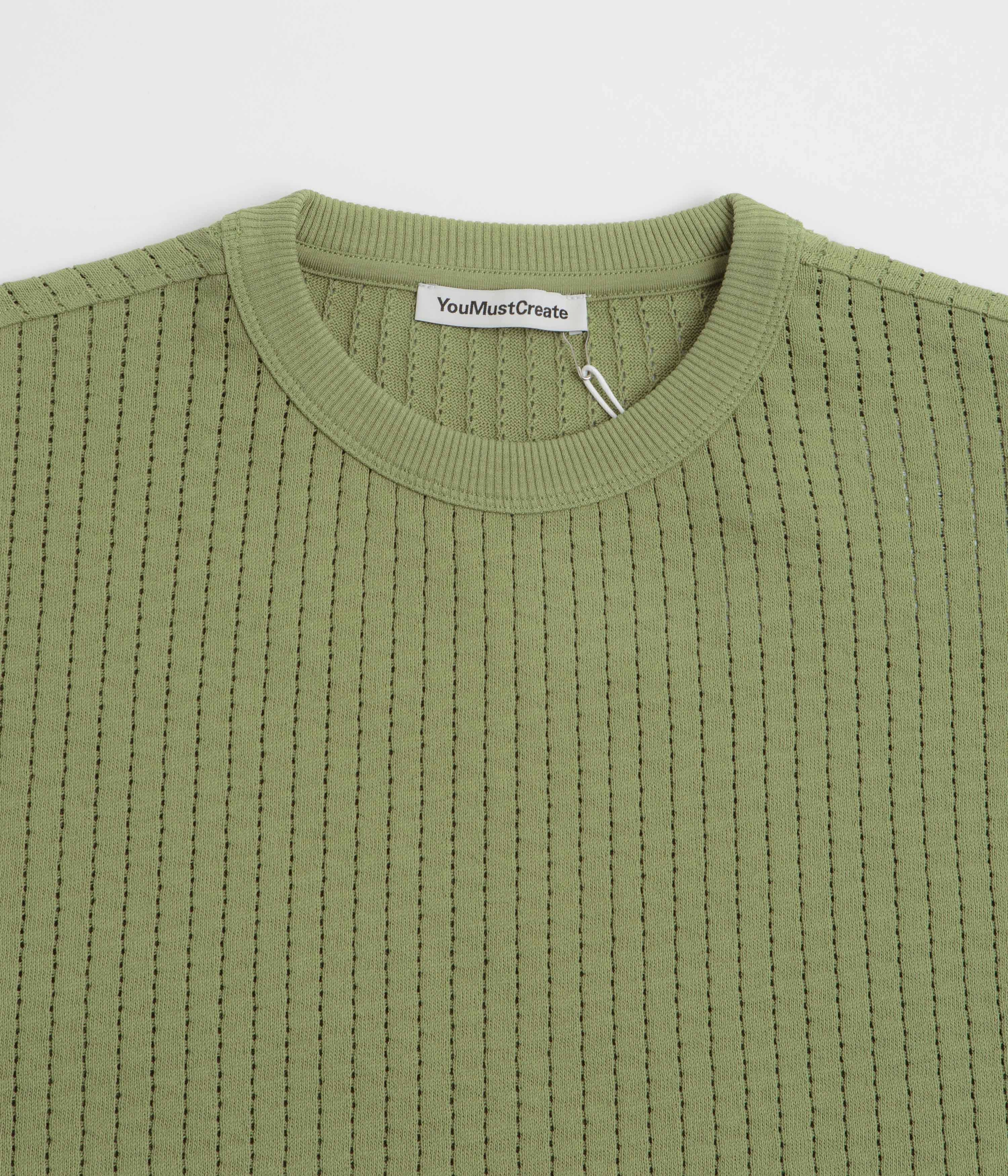 product trendy catchiness YMC Fauss Crewneck Sweatshirt - Green