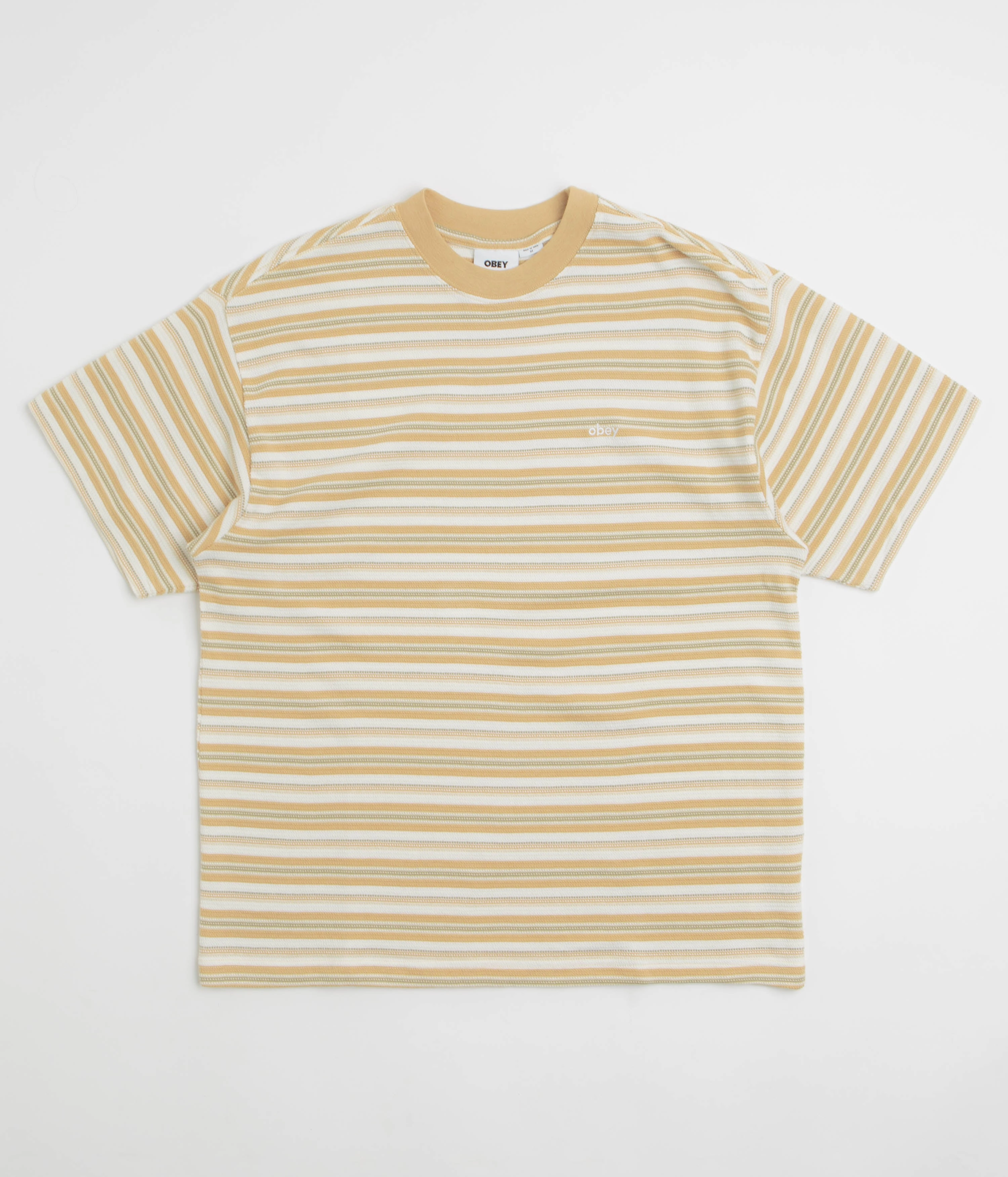 Obey Kenny Relaxed T-Shirt - Unbleached Multi Fresh Style Stylish piece