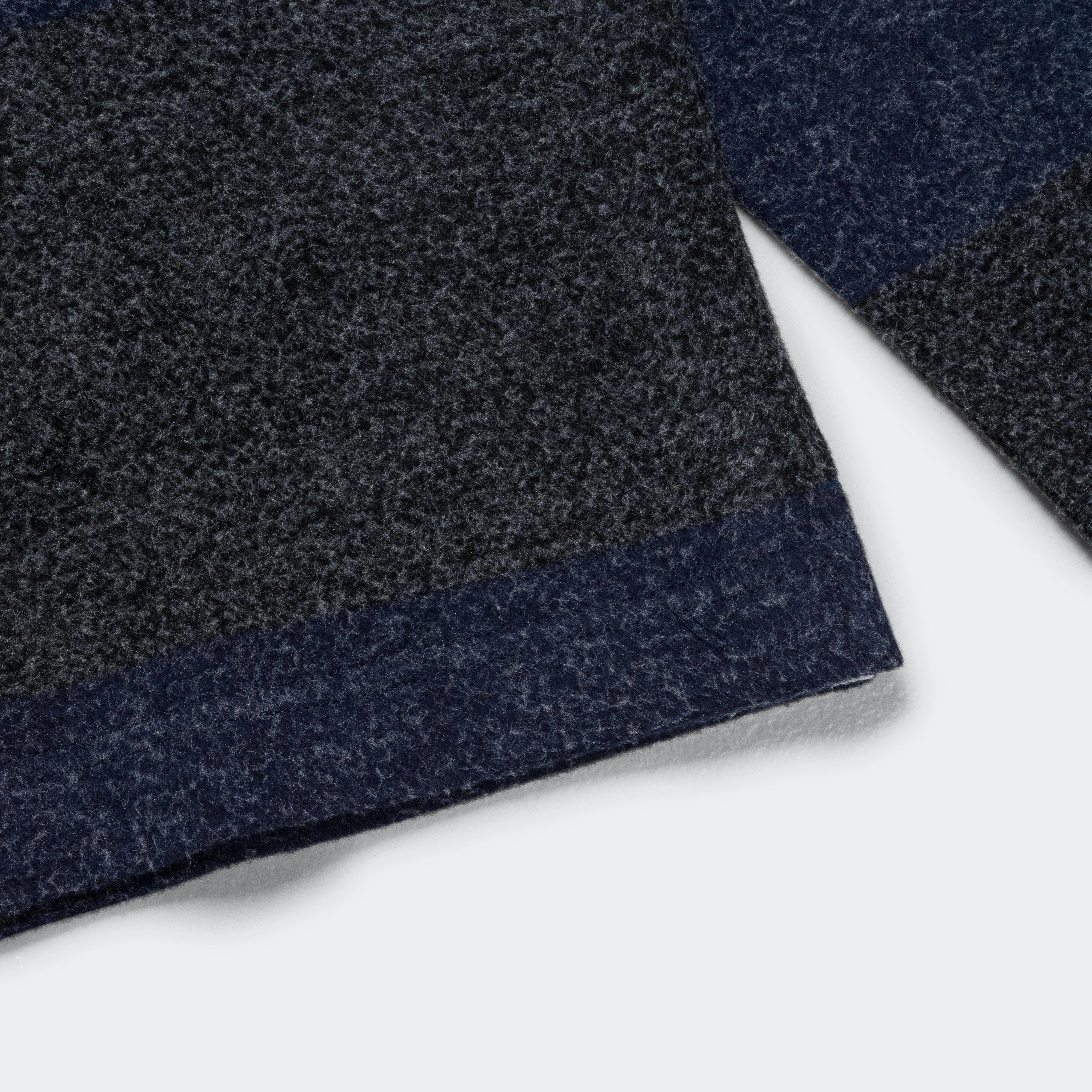 Ruben Brushed Jersey Rugby LS Polo - Navy Flattering Shape Easy Layer