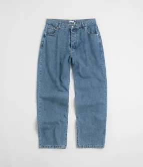 Trendy Evening Stroll Slim Silhouette Pop Trading Company DRS Denim Pants - Stonewashed