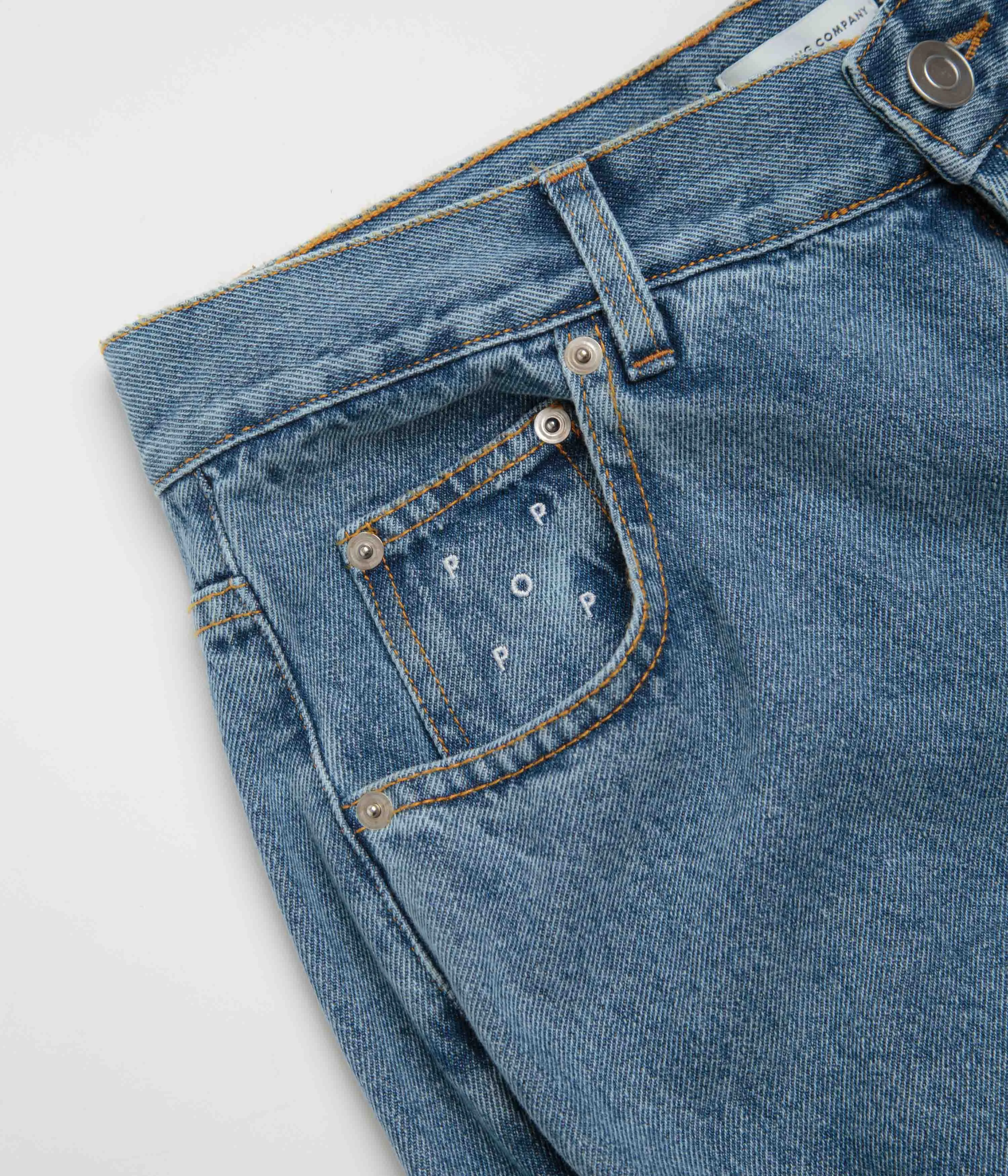 Rainy Day Everyday Layer Ready Pop Trading Company DRS Denim Pants - Stonewashed