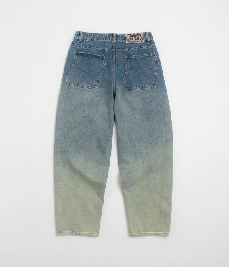 Dime Classic Baggy Jeans - Dipped Sandblasted Indigo Lightweight Morning Stroll