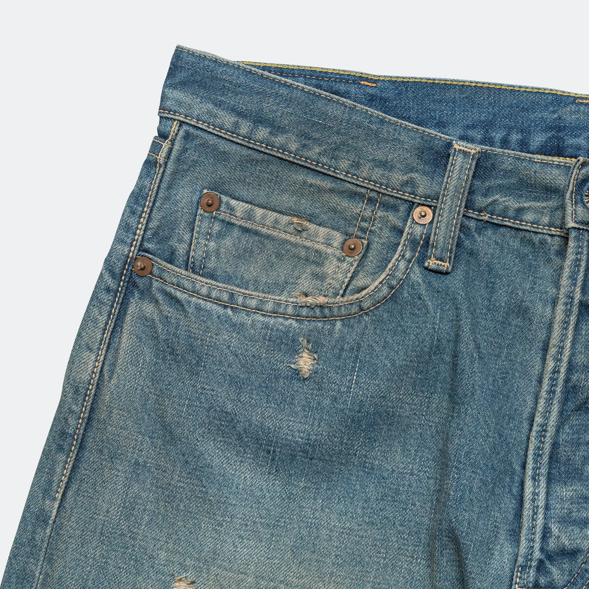 Minimalist Trendy Everyday Morning Stroll Fashion Lover 14oz Denim 5P MONKEY CISCO (SPEAKEASY DixieRemake) - PRO