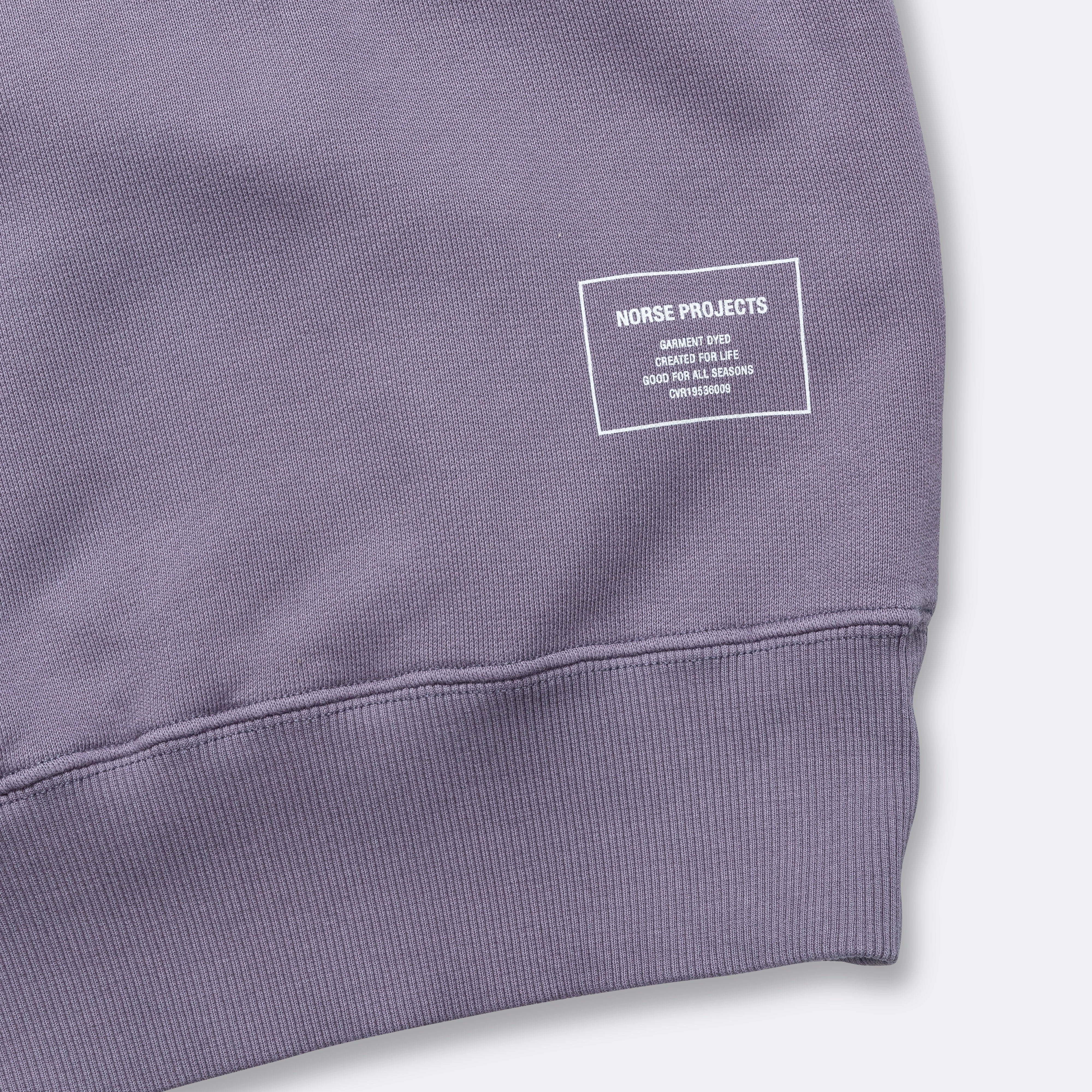 Marten Relaxed Organic Raglan Sweatshirt - Dusk Purple mountain style