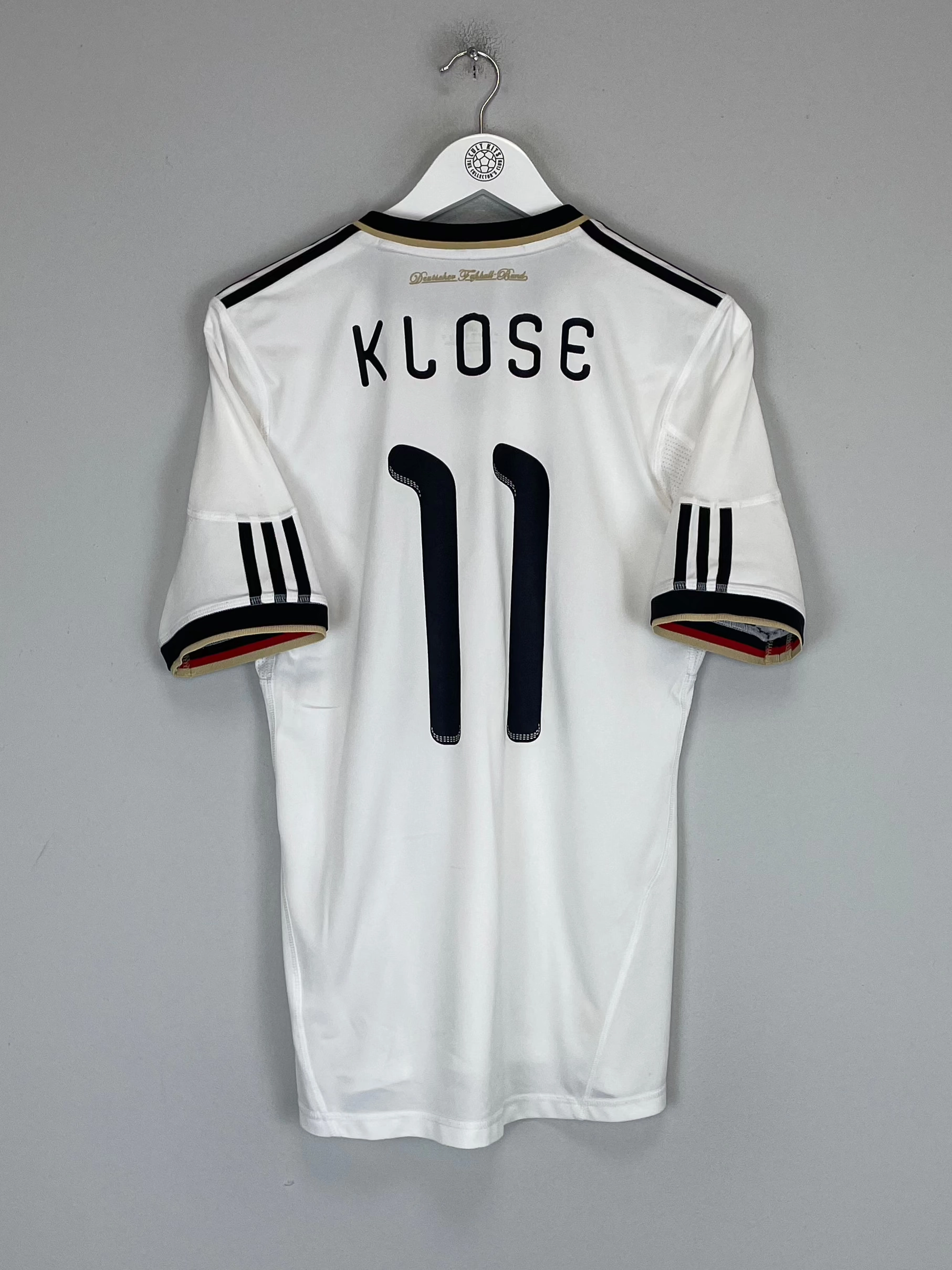 2010/11 GERMANY KLOSE #11 HOME SHIRT (S) ADIDAS Yarn Dye Technique Cozy Comfort