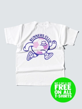 Comfortable Fit Wear Chafe Free Armhole RUNNERS CLUB FOOTBALL TEE