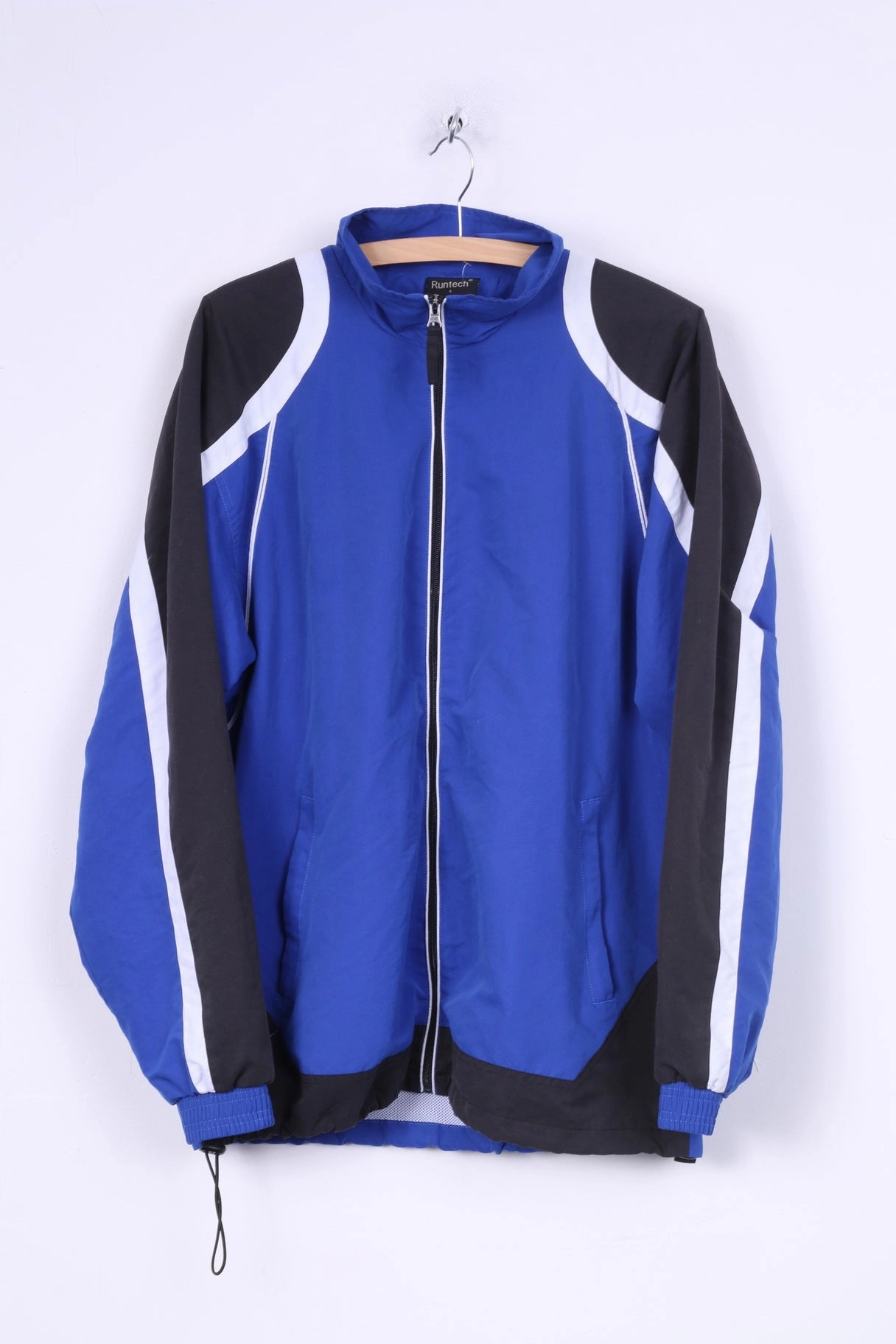 Runtech Mens L Track Top Jacket Blue Full Zipper Proclaim