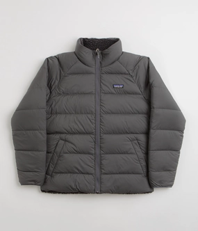 Patagonia Reversible Silent Down Jacket - Forge Grey Schedule Eco - friendly