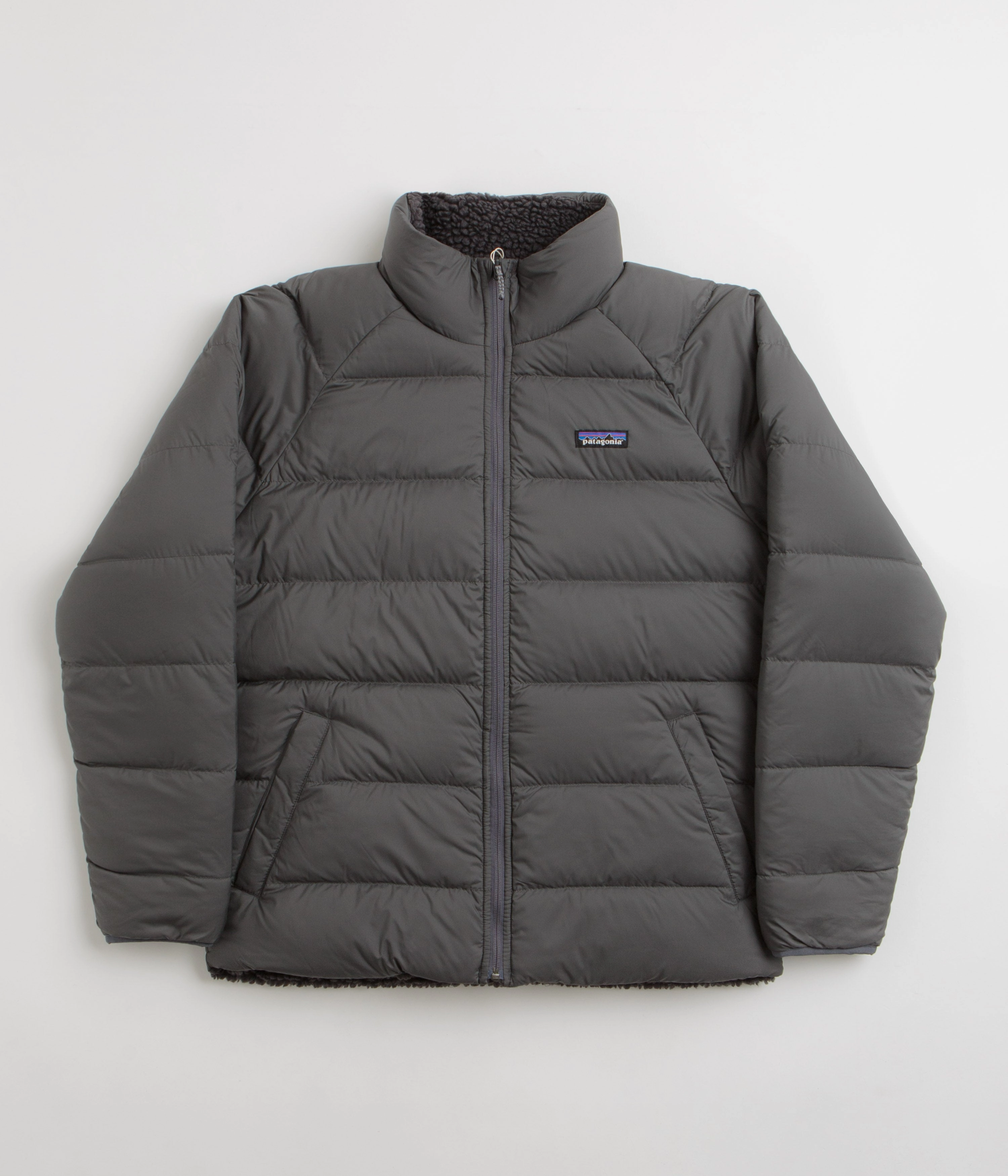 Patagonia Reversible Silent Down Jacket - Forge Grey Schedule Eco - friendly