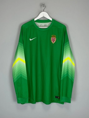 Vented Back Double Layered Edge Reinforcement 2014/15 MONACO *PLAYER ISSUE* GK SHIRT (XL) NIKE