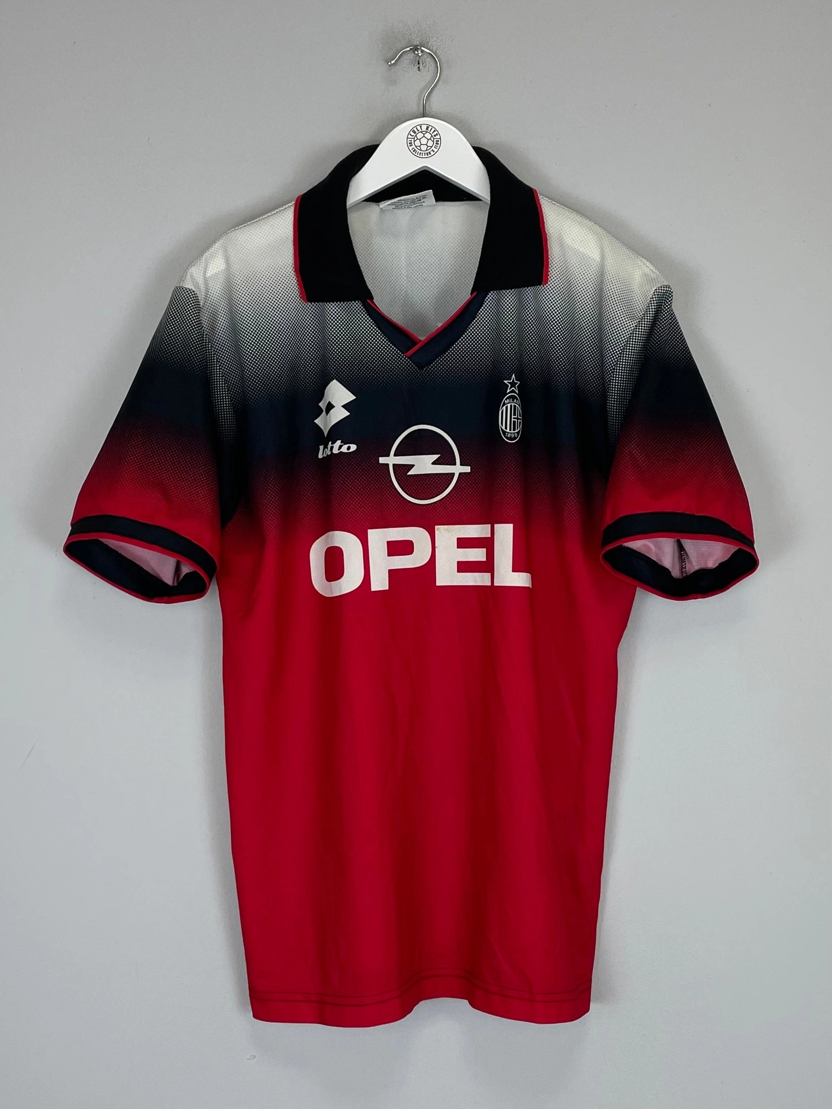 1995/96 AC MILAN TRAINING SHIRT (M) LOTTO Durable Recycled Blend