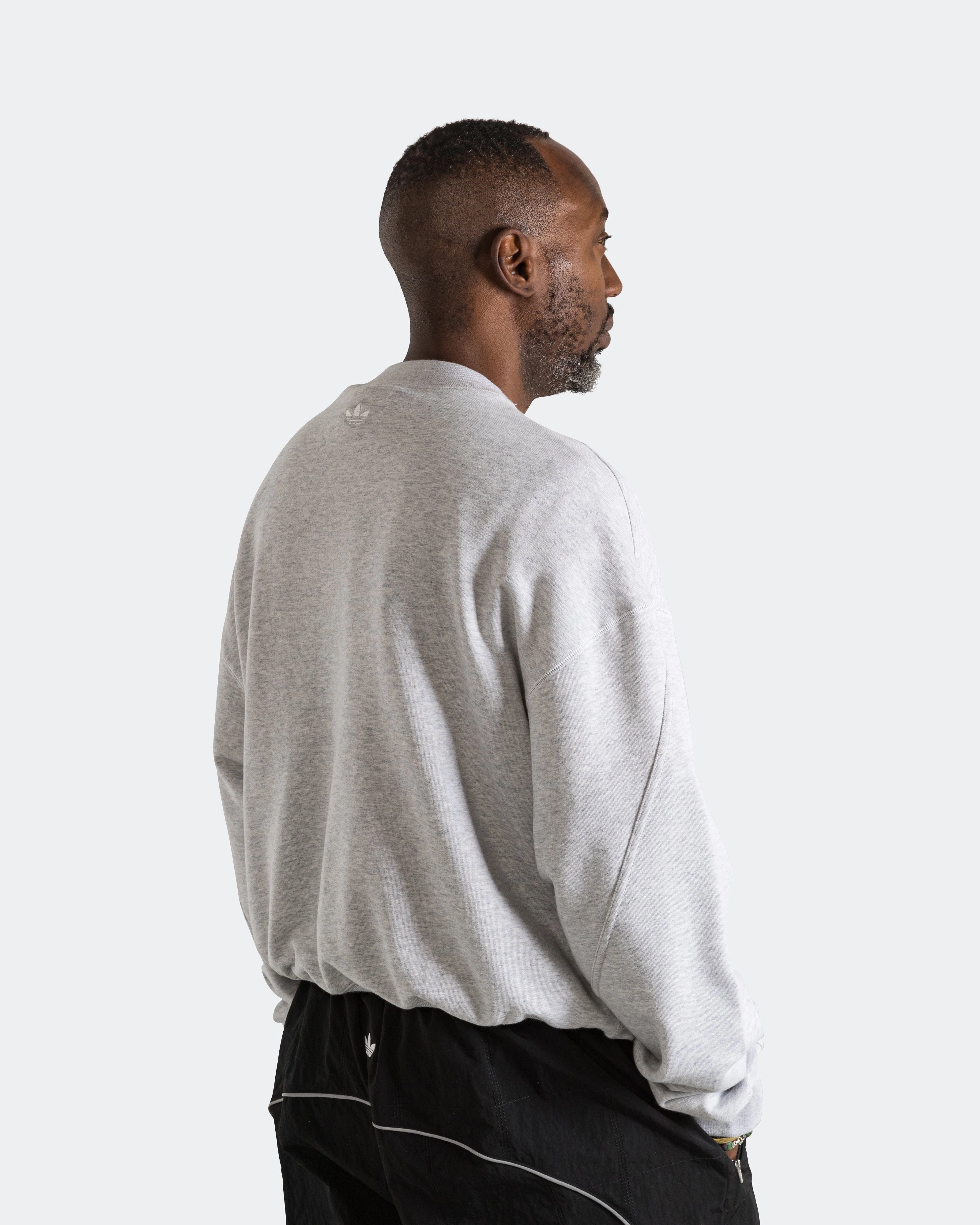 appropriate for weekdays Santa Monica Crewneck - Light Heather Grey