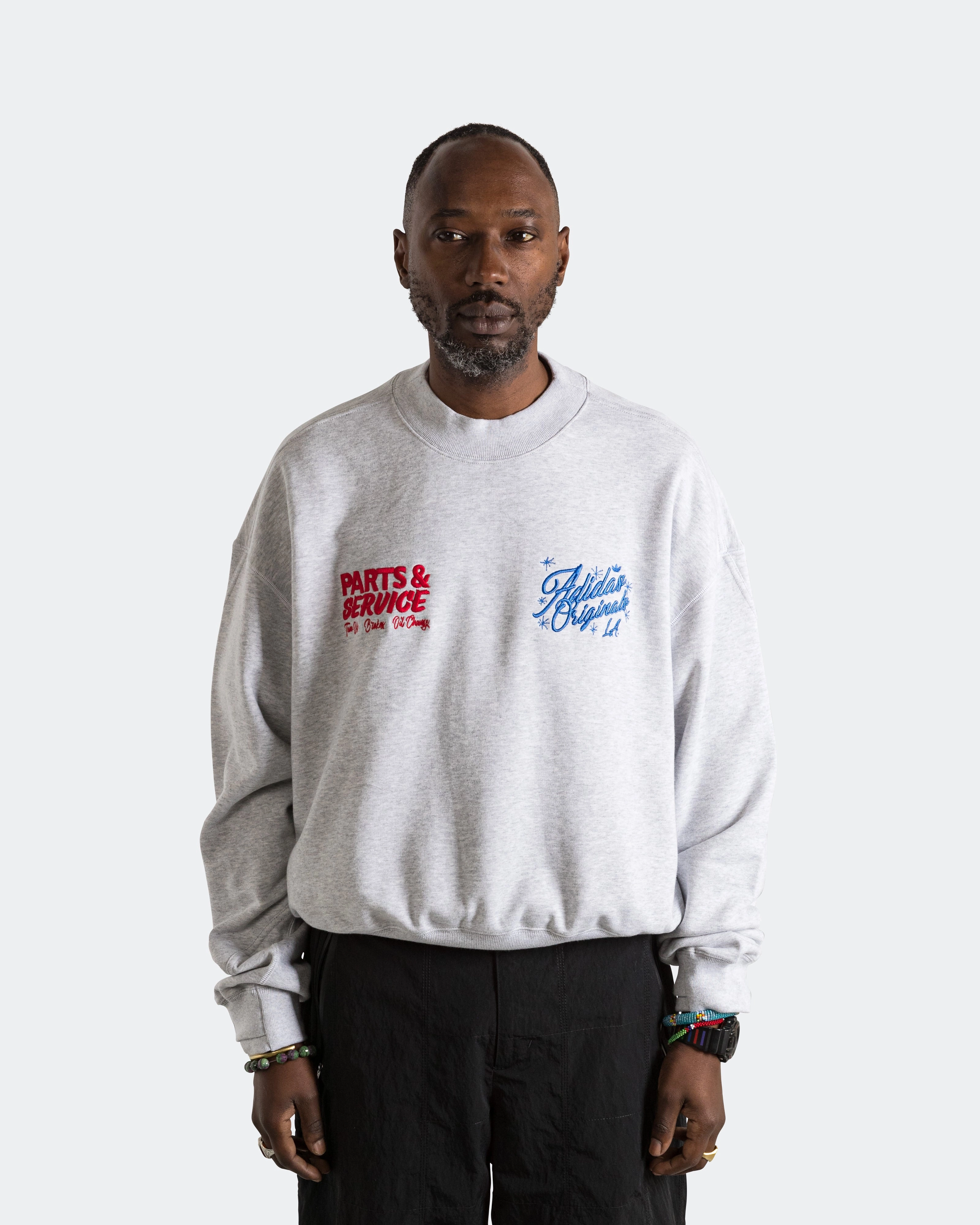 product ombre gradient Santa Monica Crewneck - Light Heather Grey