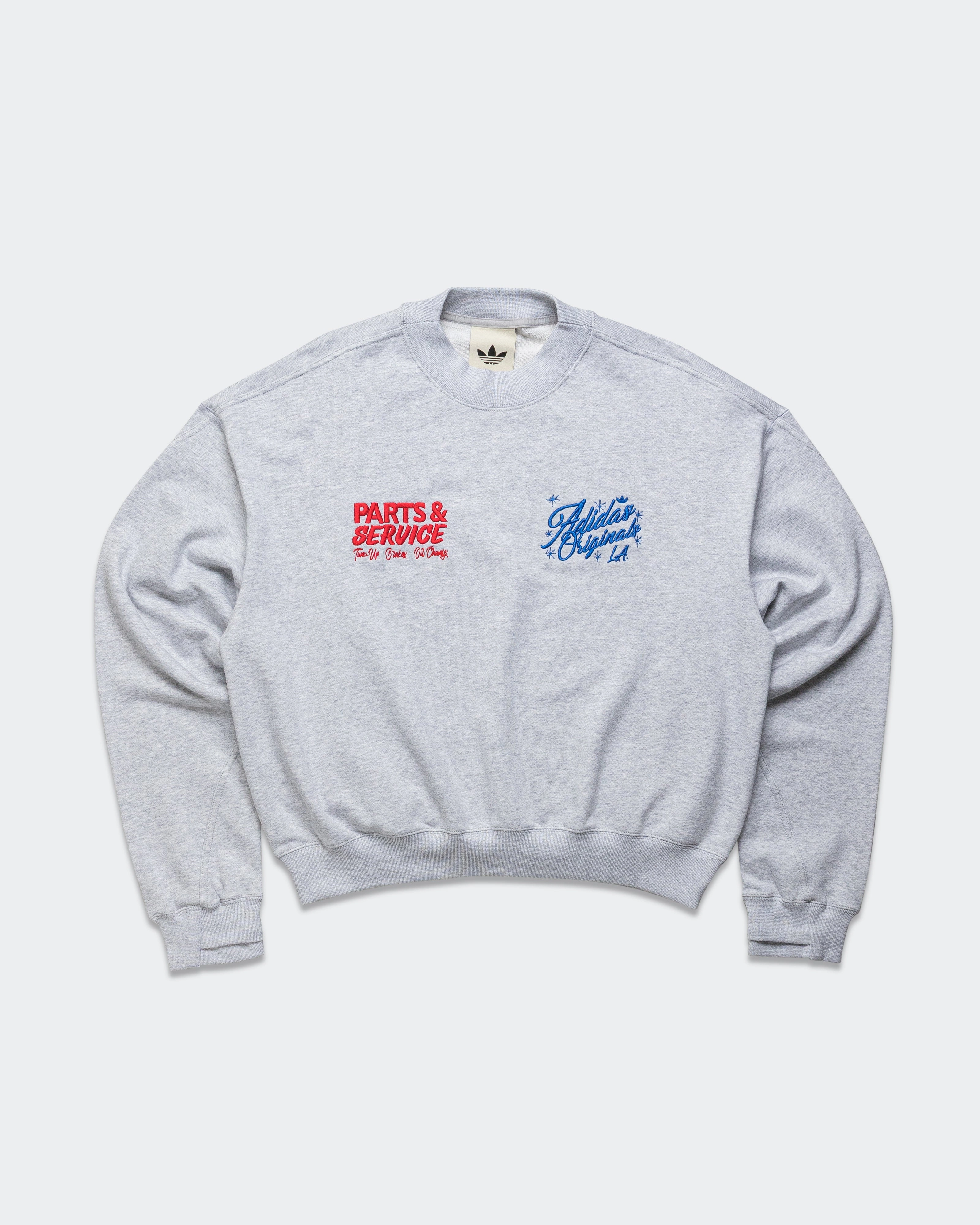 Regular Fit product formal casual harmony Santa Monica Crewneck - Light Heather Grey