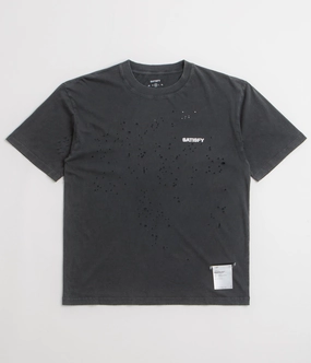 sports activity Satisfy MothTech Logo T-Shirt - Aged Black