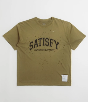 Satisfy MothTech T-Shirt - Sun Bleached Military Olive vacation wear Cozy and Light