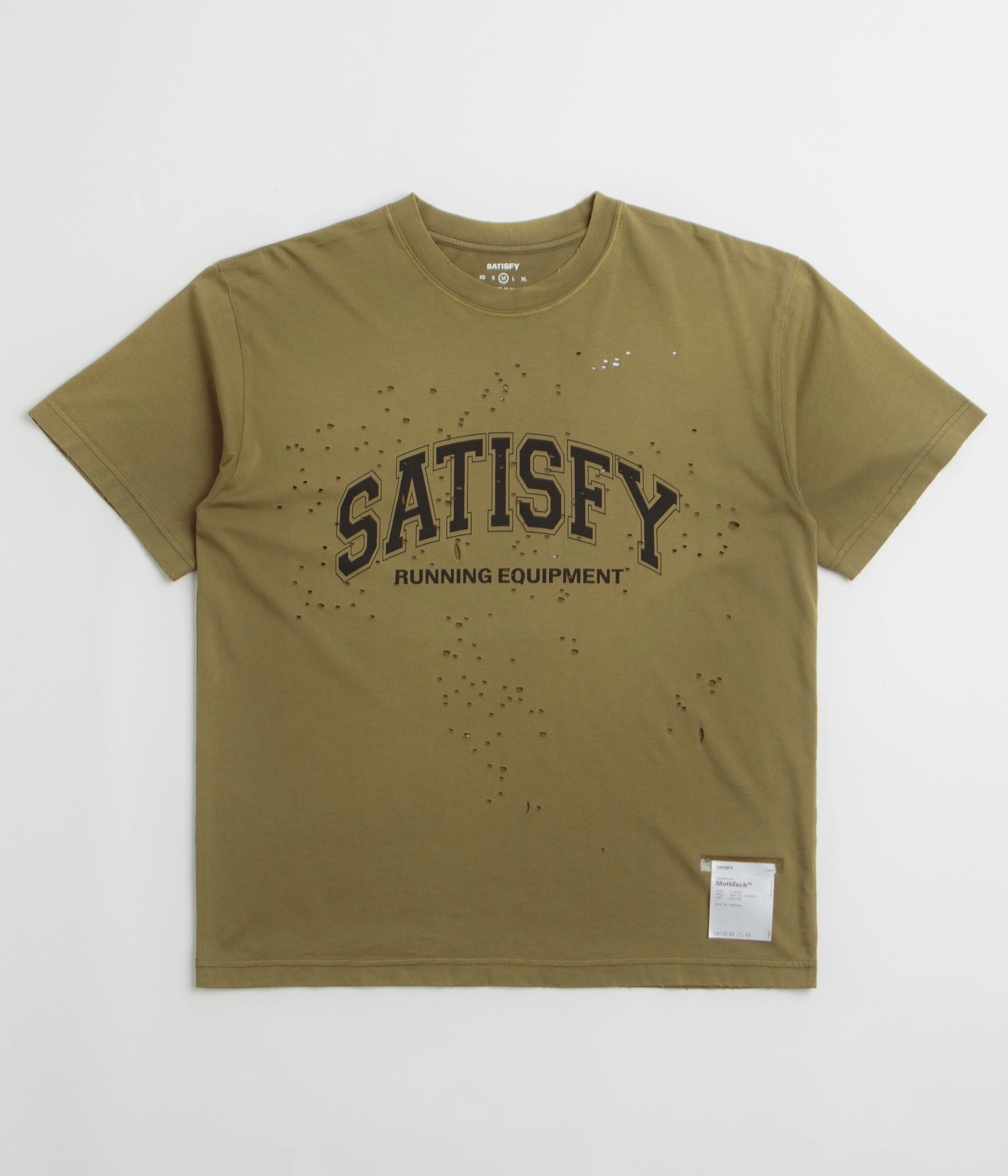 Satisfy MothTech T-Shirt - Sun Bleached Military Olive vacation wear Cozy and Light