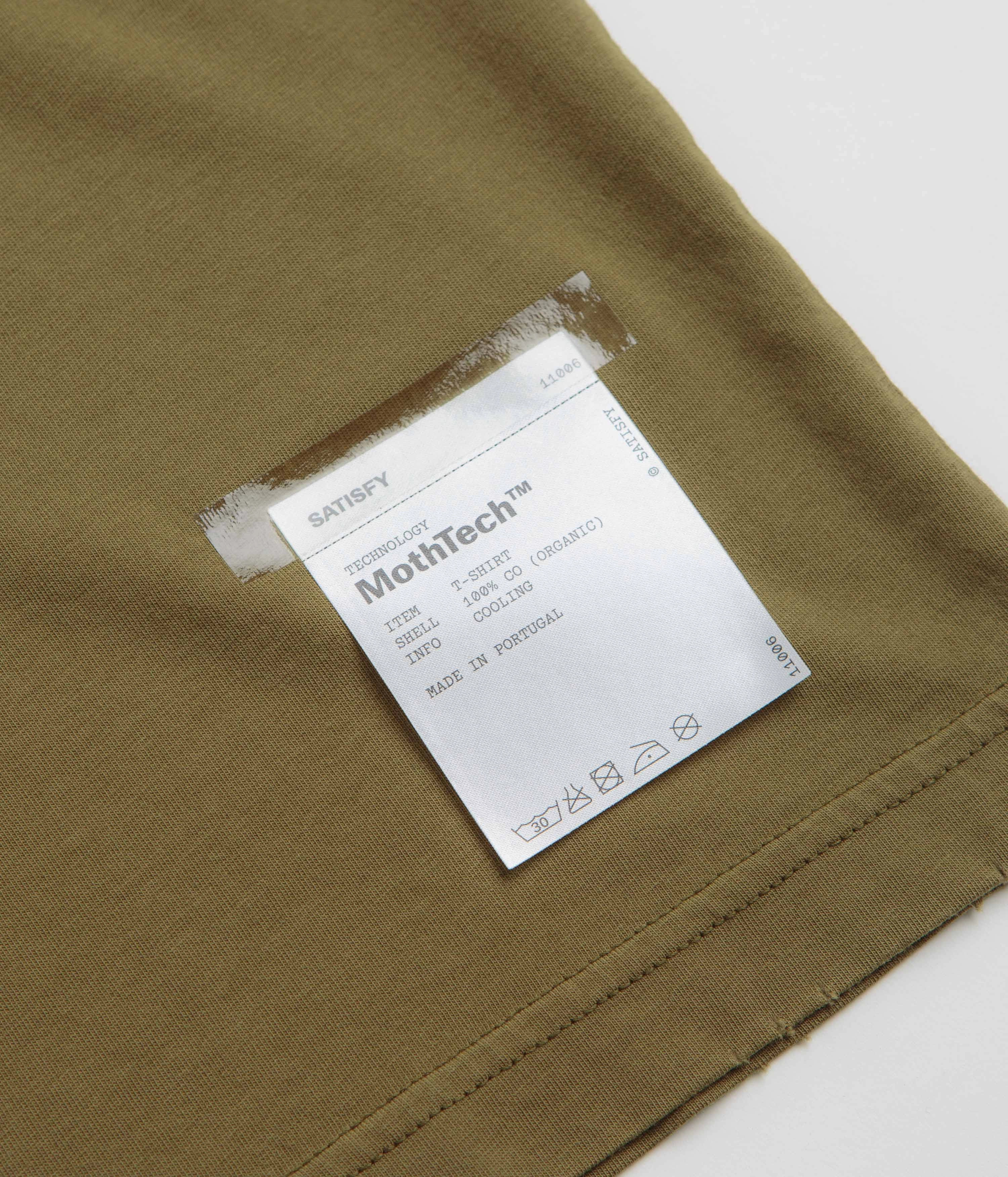 DurableStitching Satisfy MothTech T-Shirt - Sun Bleached Military Olive