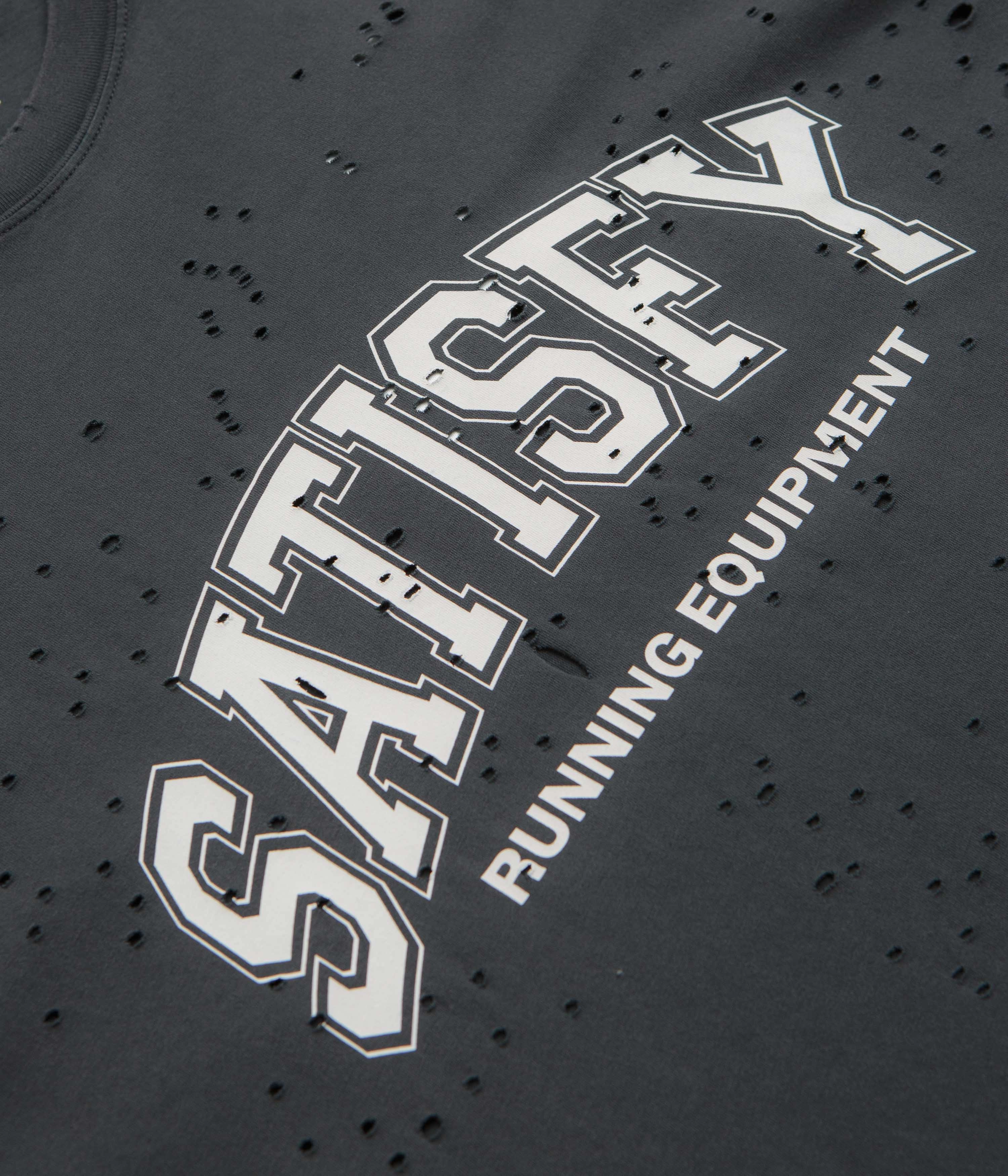 Formal Occasion Active Essentials Satisfy MothTech Varsity Logo T-Shirt - Aged Black