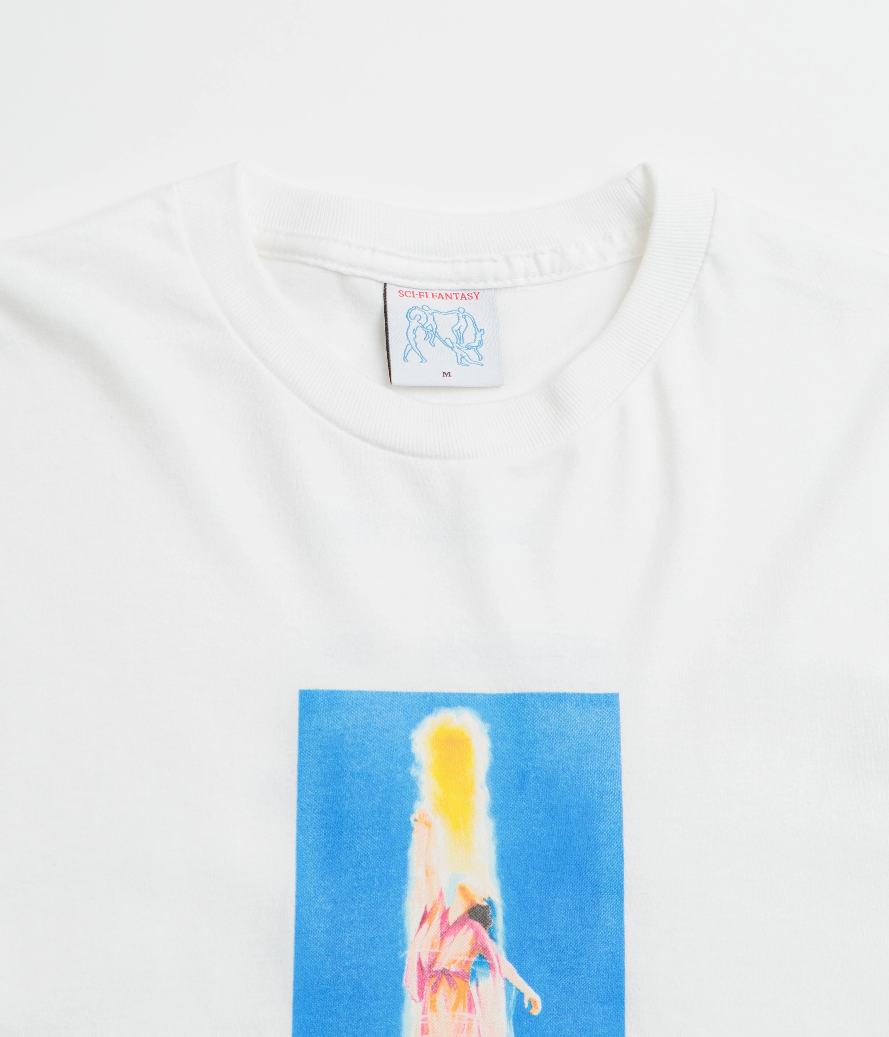 Simple Look Effortless Wear Sci-Fi Fantasy Ascension T-Shirt - White