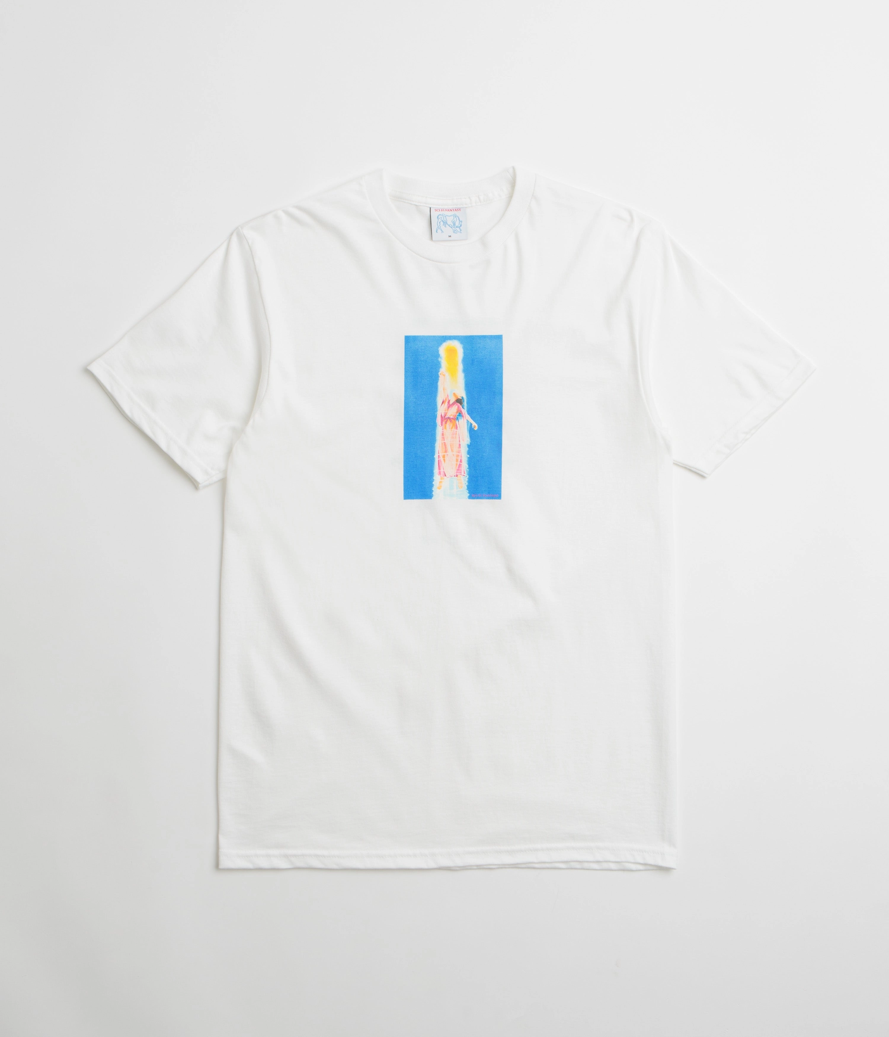 Sci-Fi Fantasy Ascension T-Shirt - White simple design