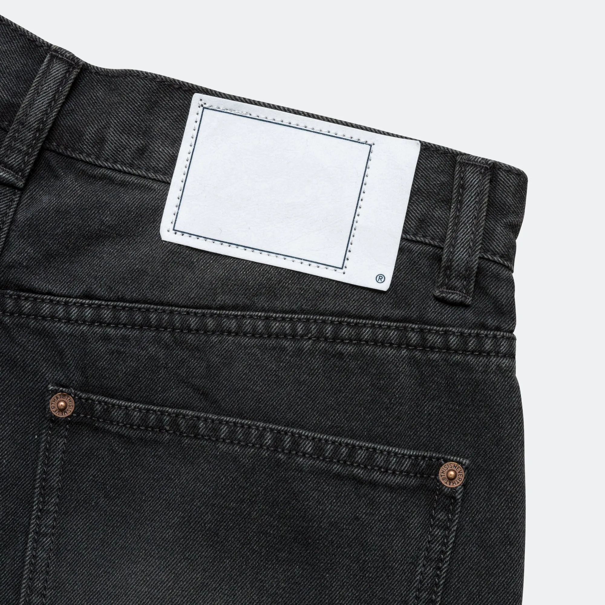 Denim Carpenter Short - Black Abrasion Proof Fabric Non Restrictive Cut