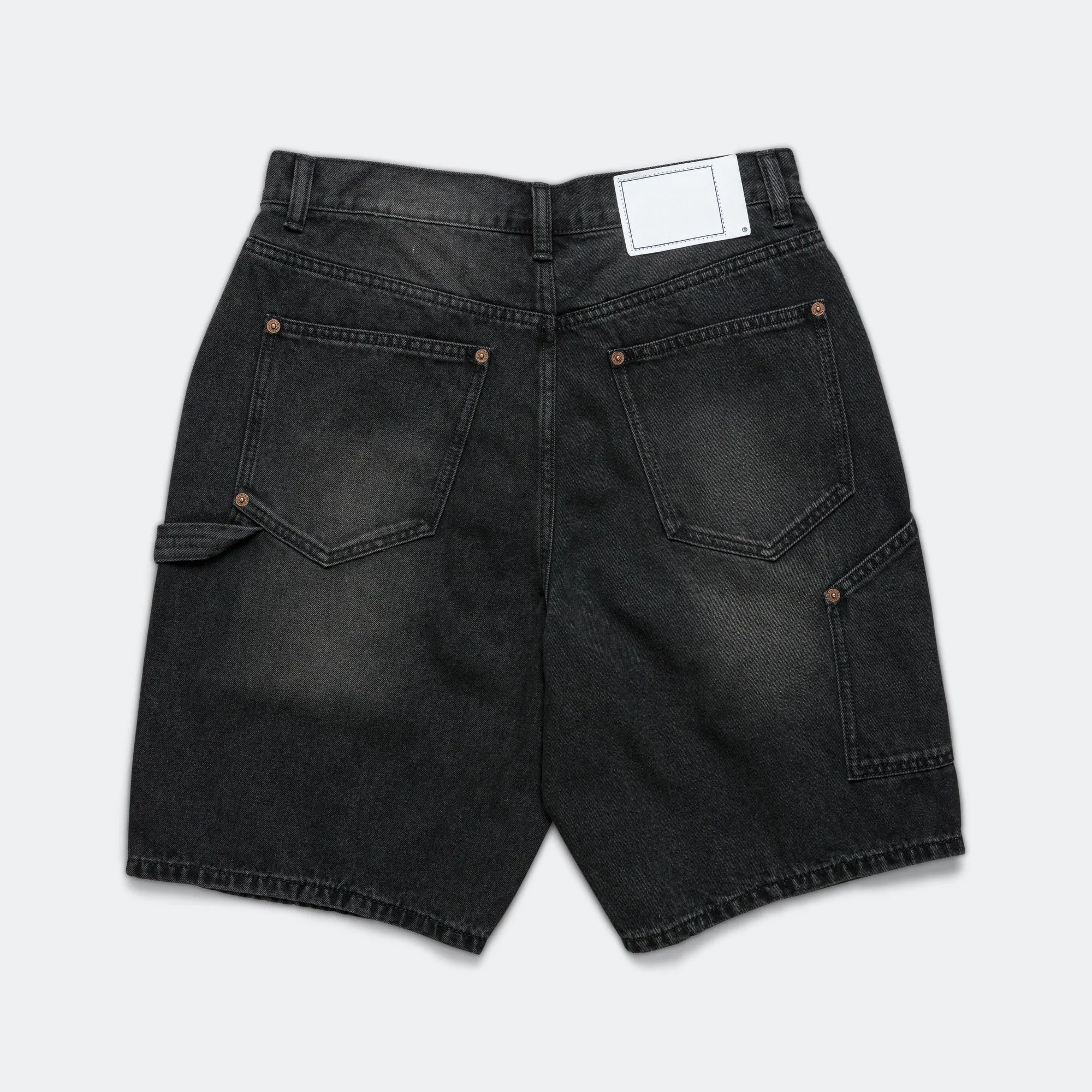 Denim Carpenter Short - Black Workout Ready Design