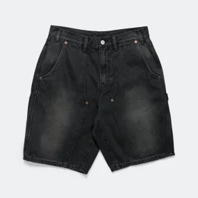 Denim Carpenter Short - Black Anti-bacterial