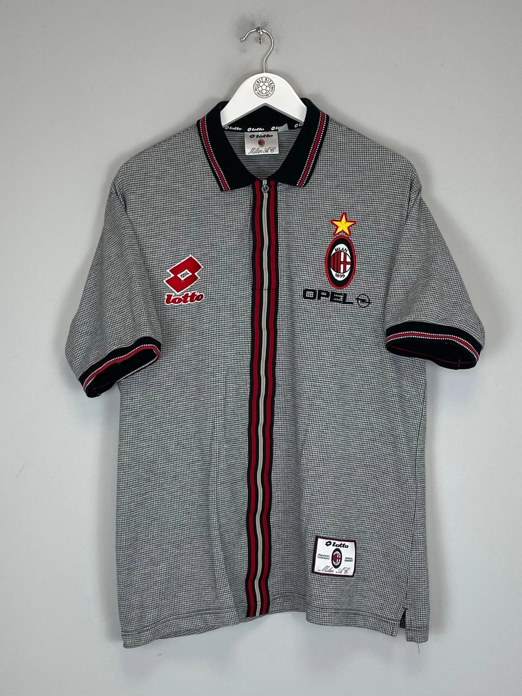Sweat Management Technology 1997/98 AC MILAN TRAINING SHIRT (L) LOTTO