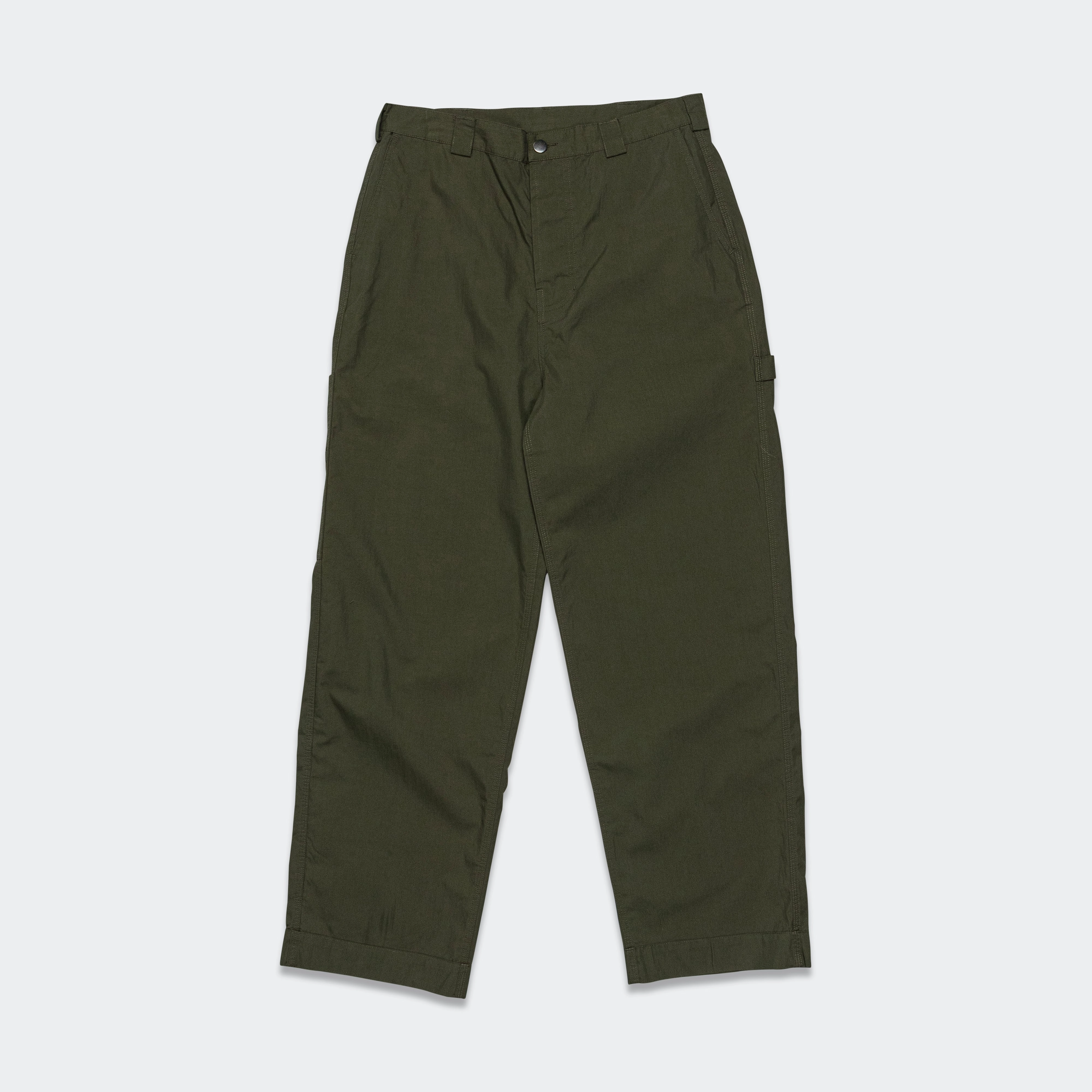 Compact Storage WindResistantMaterial Carpenter Pants - Olive