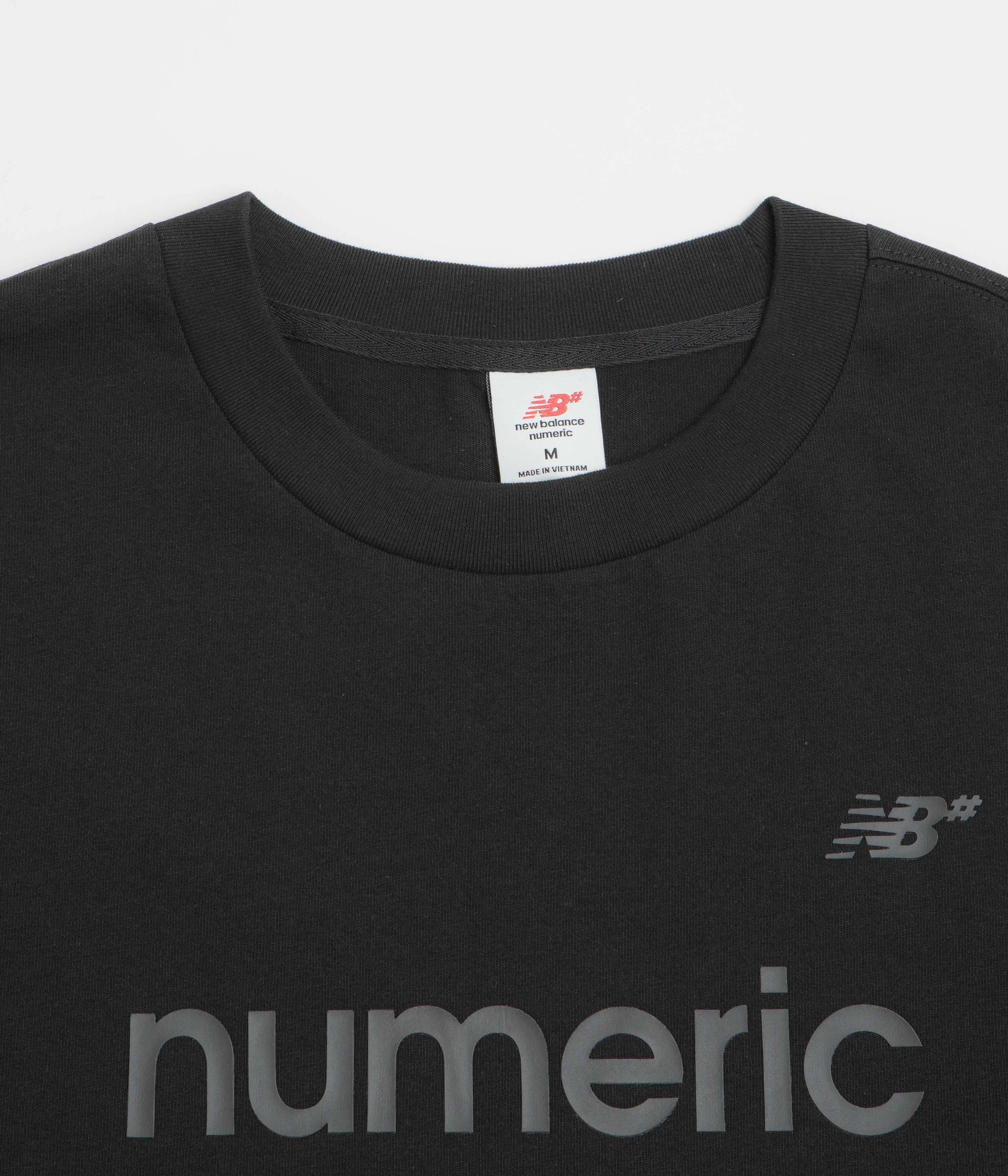 New Balance Numeric T-Shirt - Black RibbedNeckBanding
