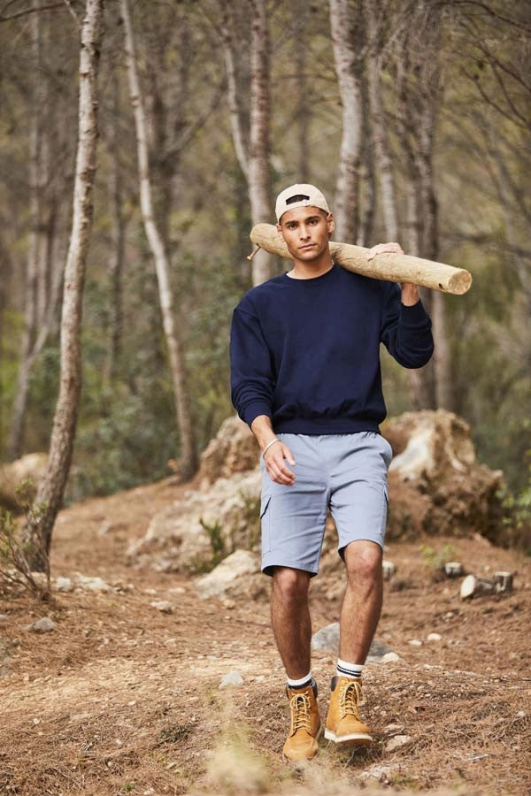 Herringbone product neon energy Supercotton Sweatshirt | WHITE