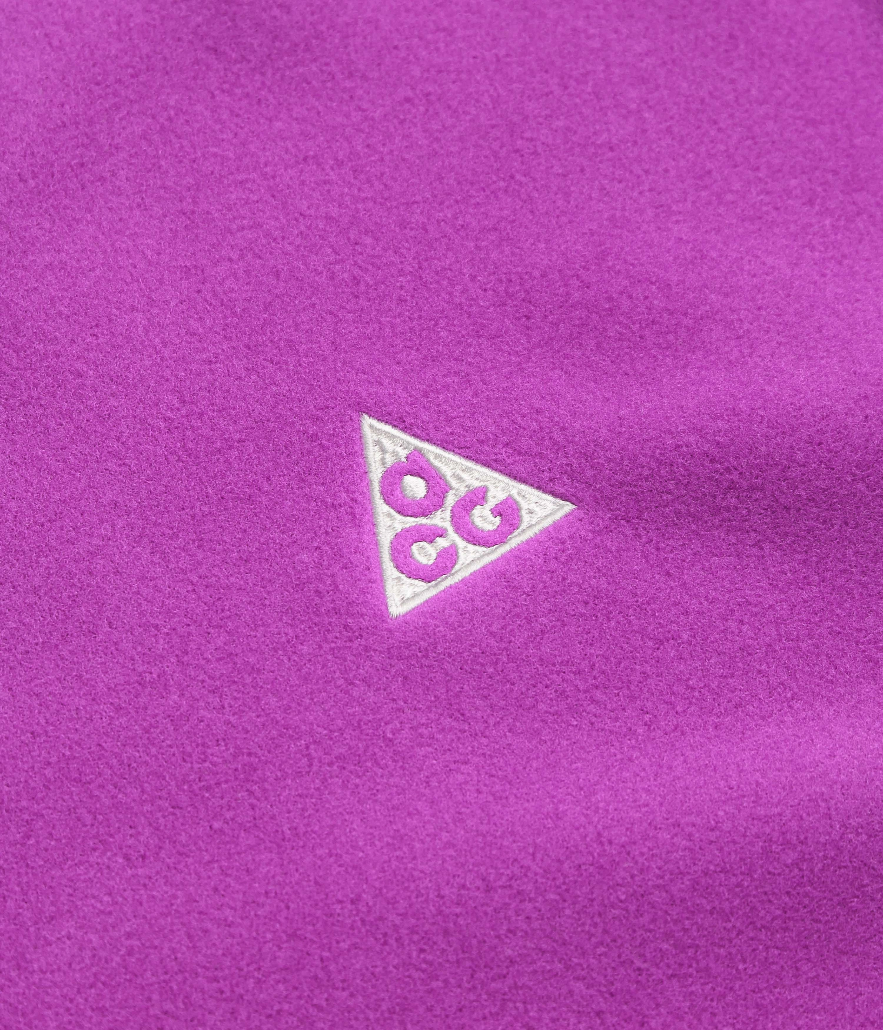 Nike ACG Wolf Tree Crewneck Sweatshirt  - Vivid Purple / Black / Summit White Sporty Design