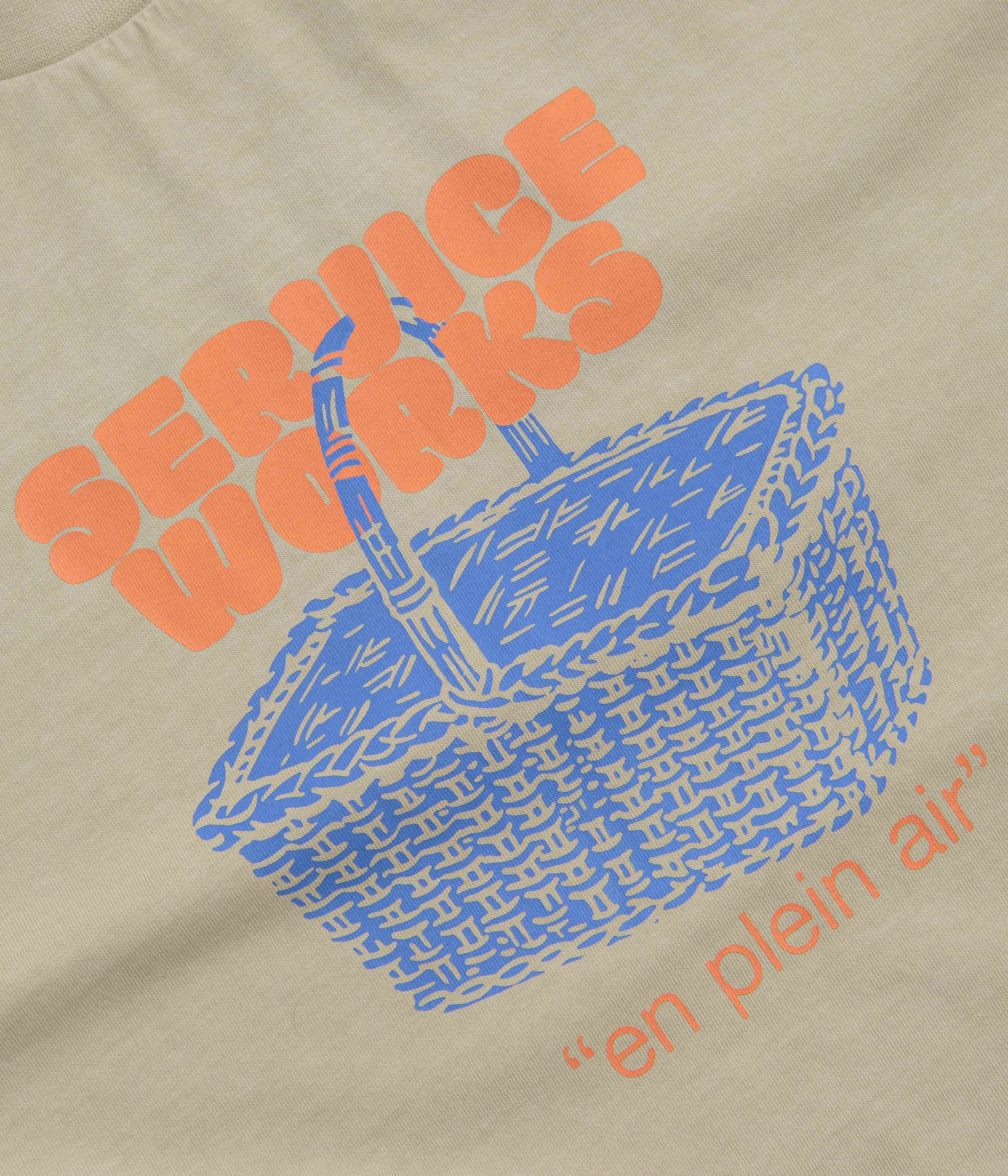 Chic Service Works En Plein Air T-Shirt - Stone