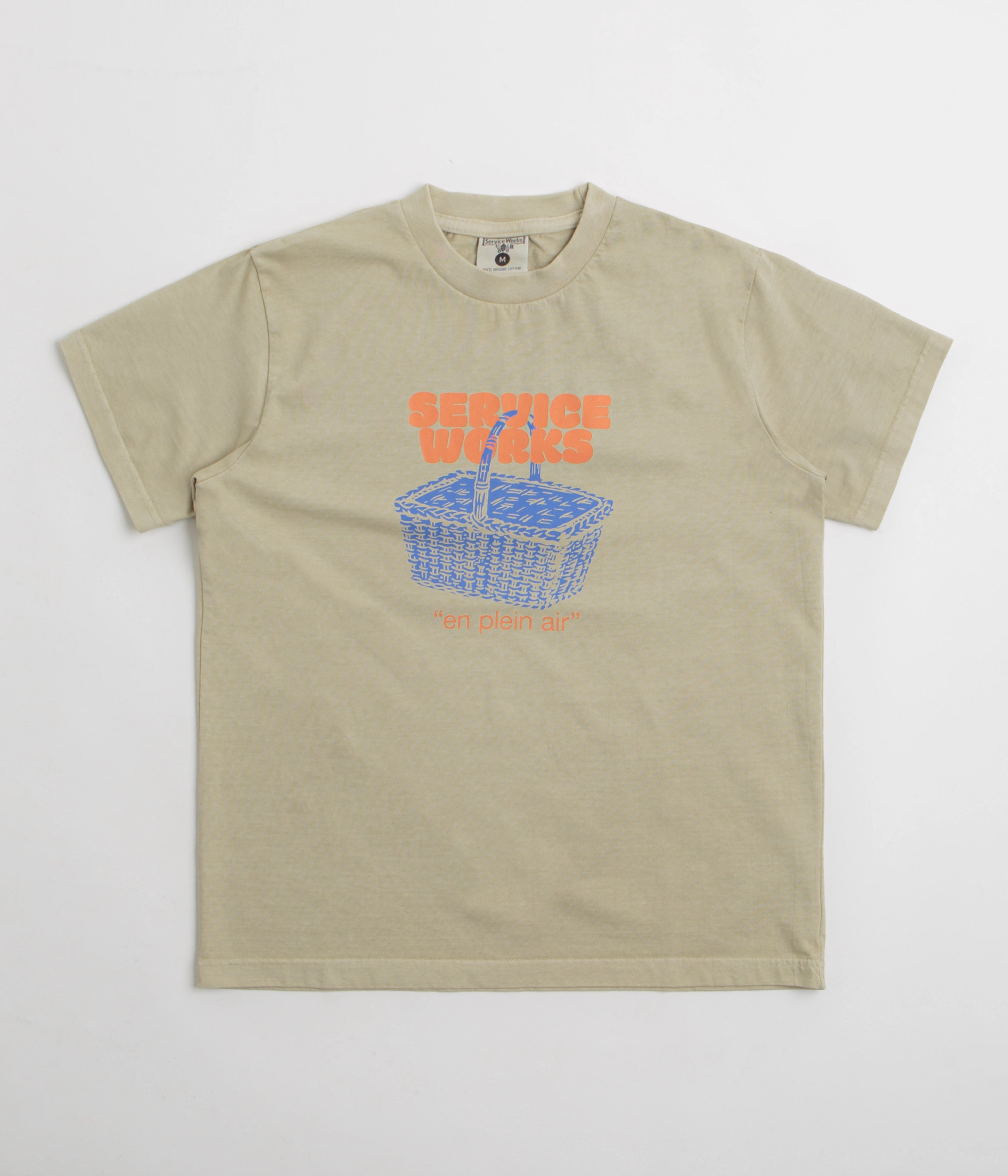 Service Works En Plein Air T-Shirt - Stone Light Casual Office Casual