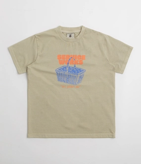 Service Works En Plein Air T-Shirt - Stone Timeless Comfort Wear