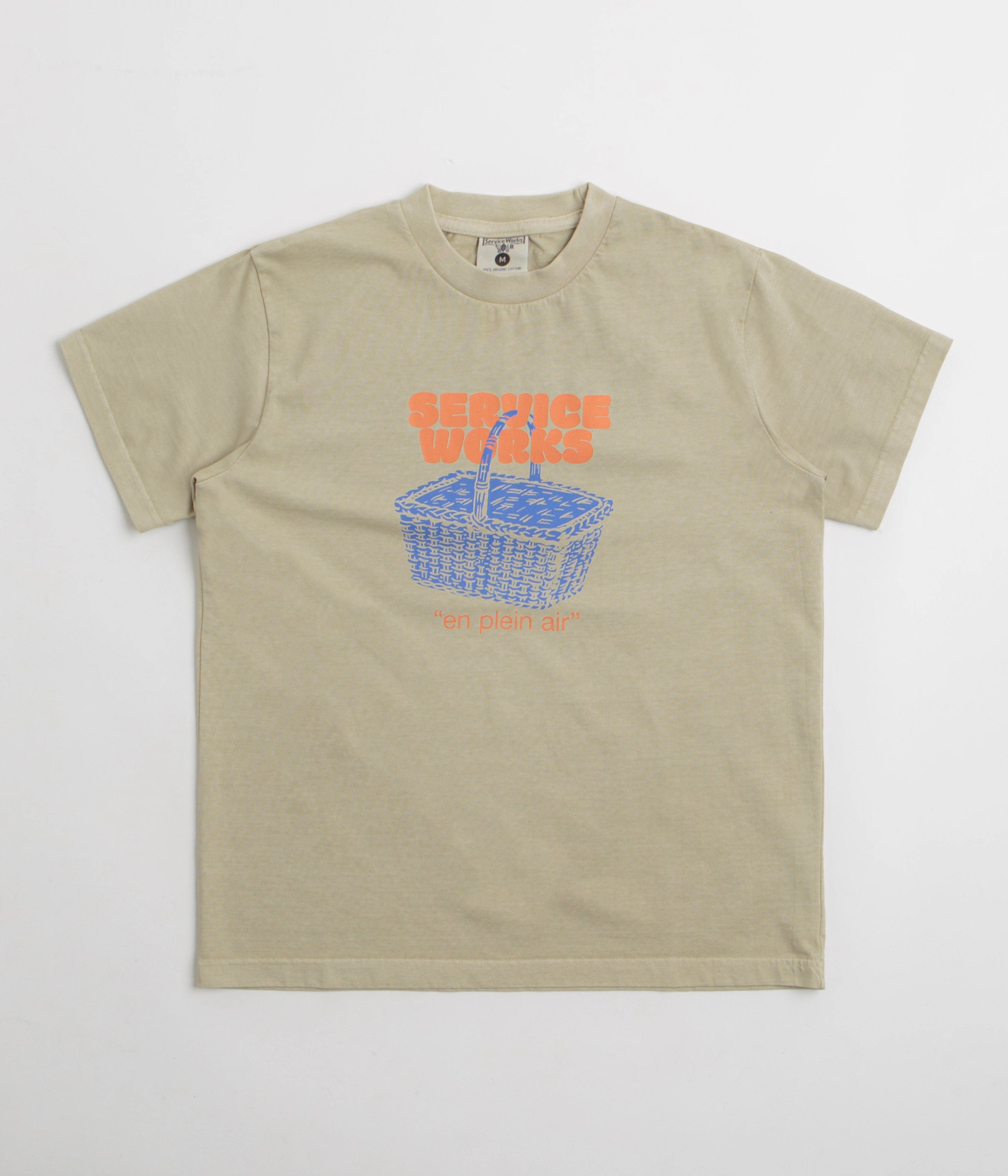 Service Works En Plein Air T-Shirt - Stone Timeless Comfort Wear