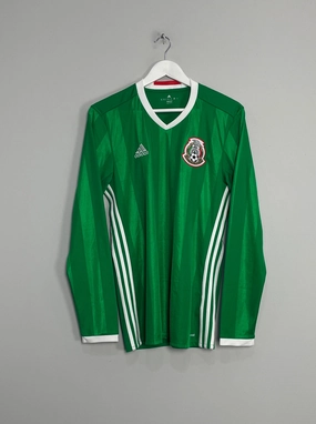Reinforced Hemlines Lightweight Core Spacing 2016/17 MEXICO L/S HOME SHIRT (M) ADIDAS