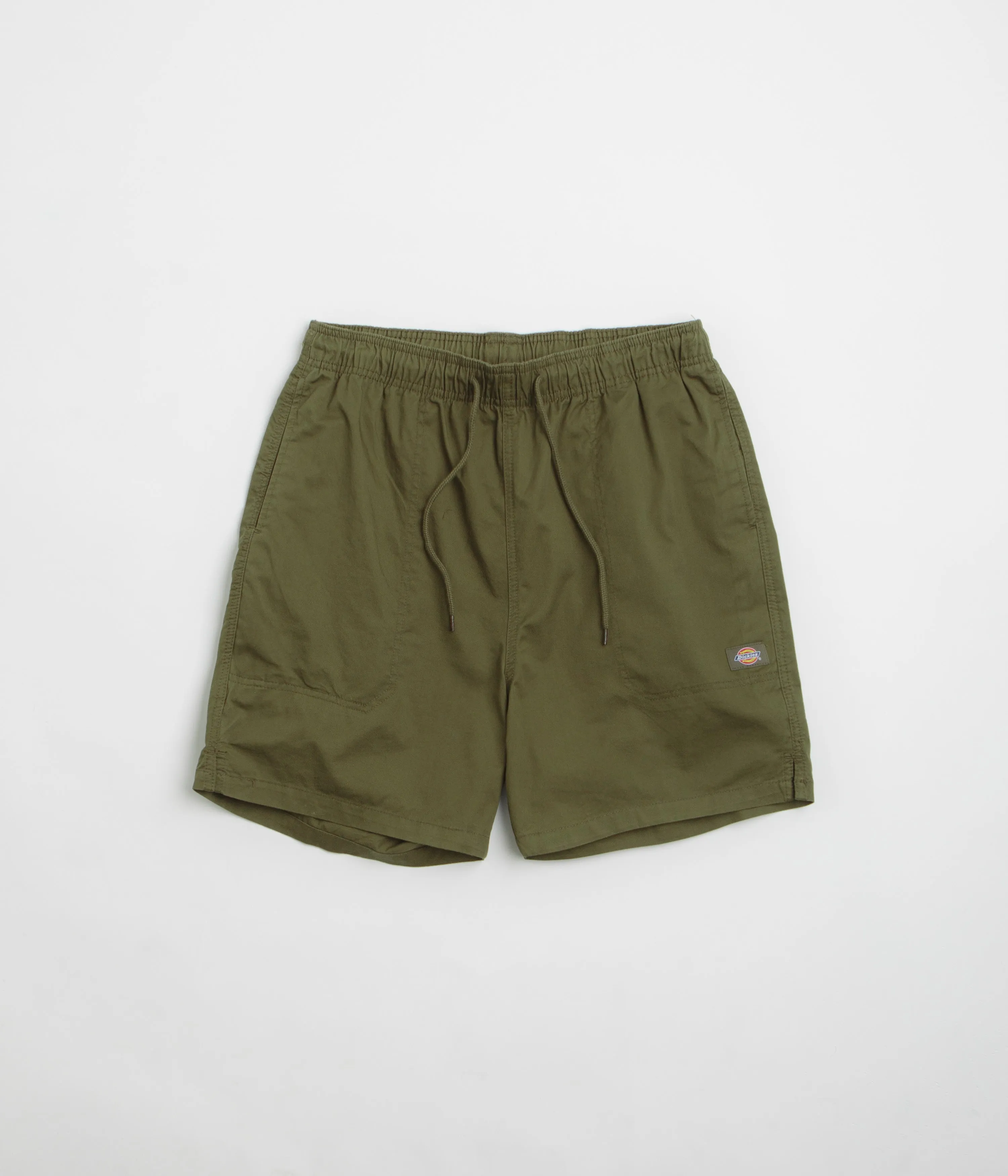 Rubberized Grip Waistband UPF Protection Dickies Pelican Rapids Shorts - Dark Olive