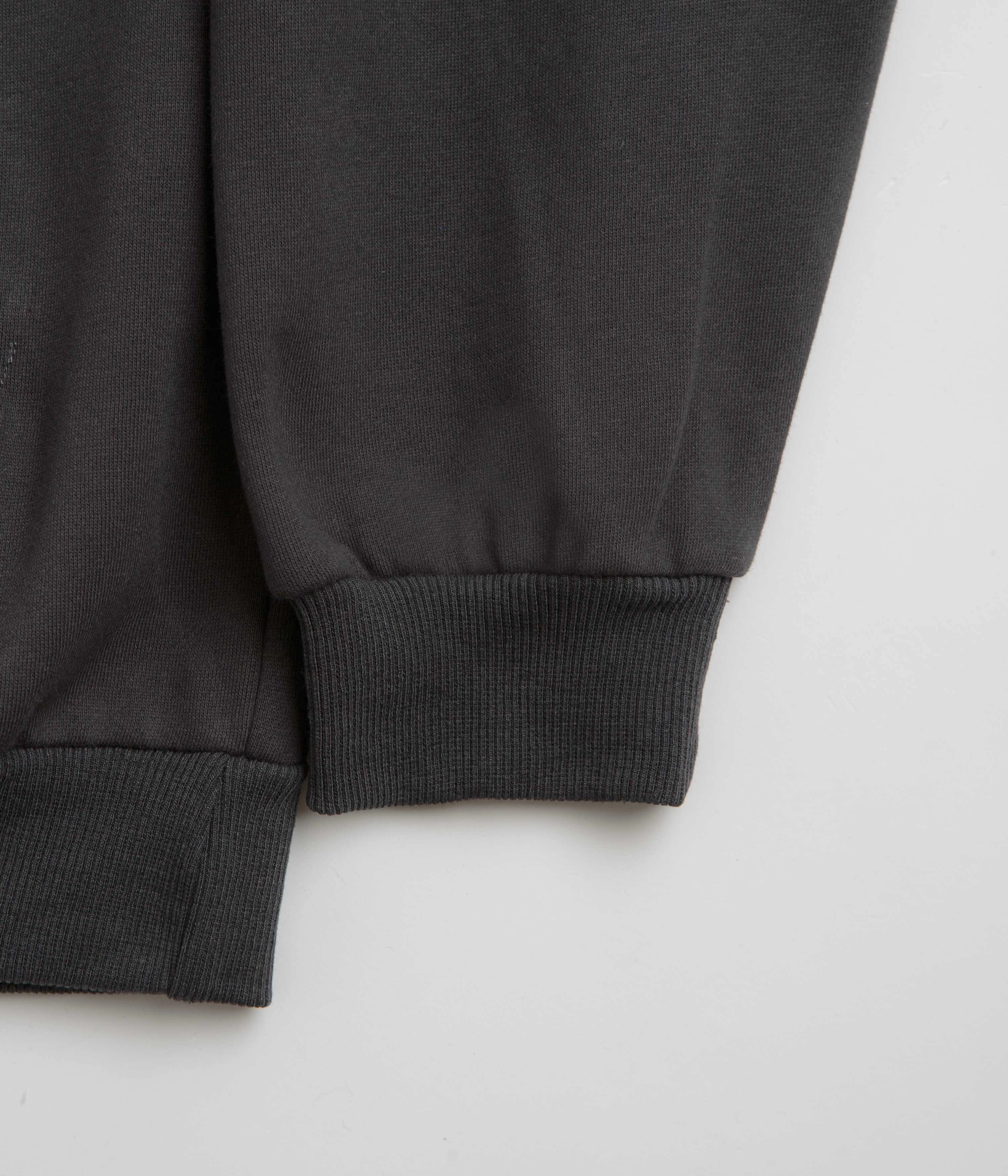 Butter Goods Arrangement Hoodie - Washed Black Butterfly like