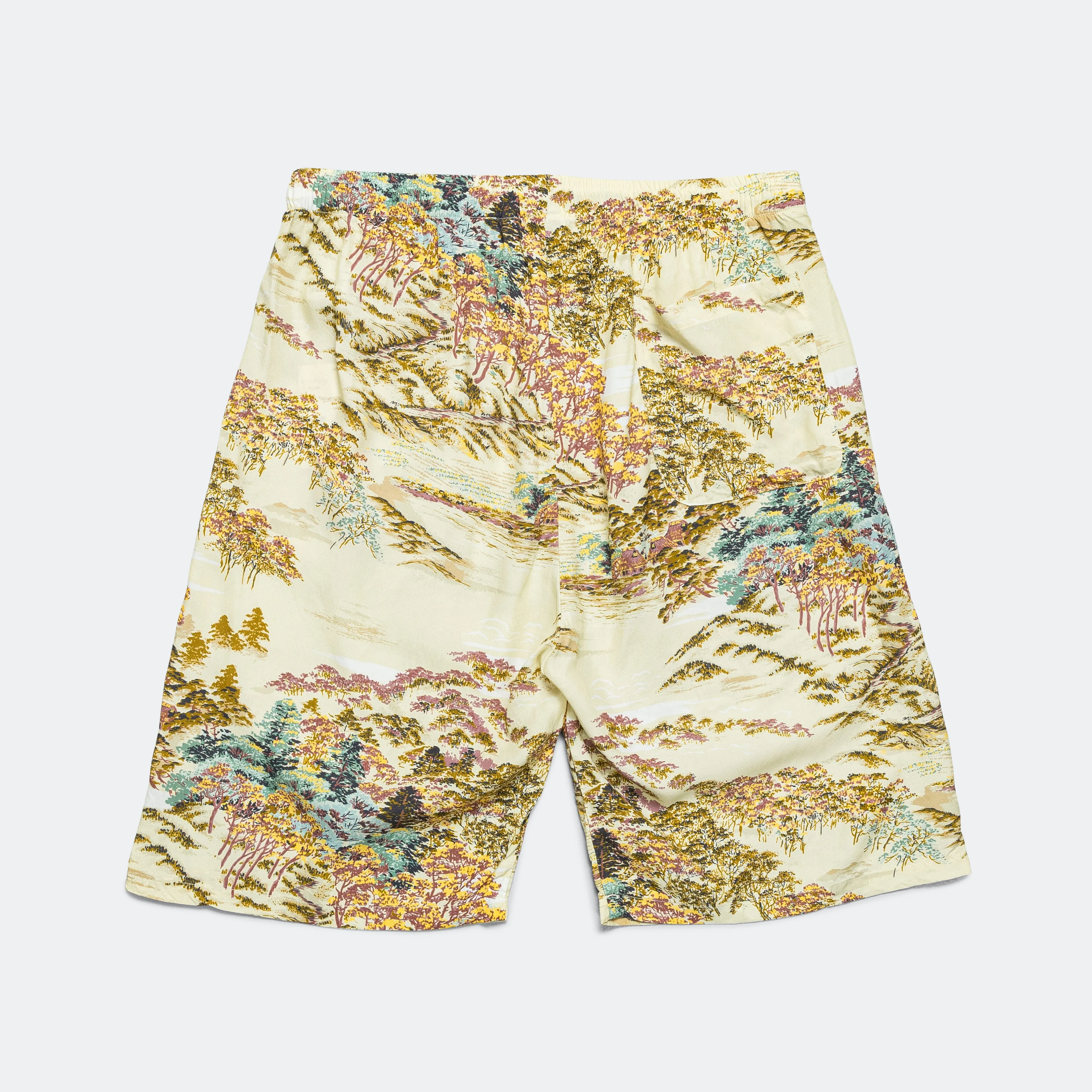 Extended Inseam Options Hawaiian Shorts - Yellow