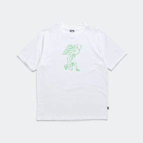 Spandex Enhanced Elasticity coordinate with other items T-Shirt x Debut Statue - White