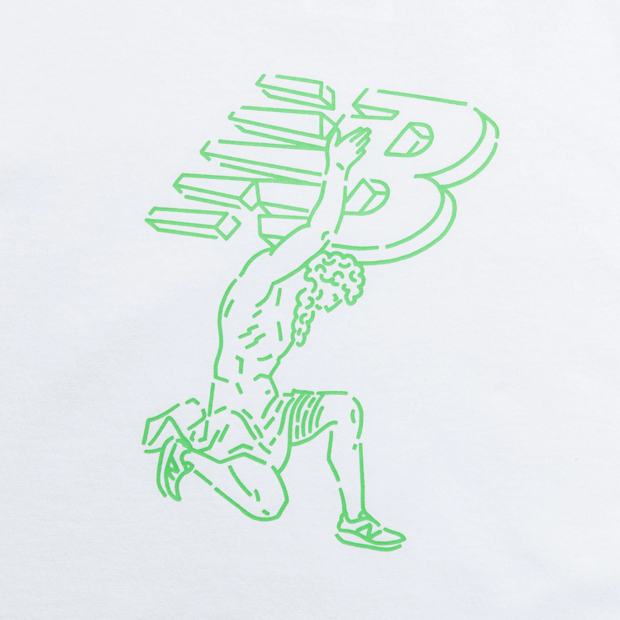 Cool Comfort Low Environmental Impact T-Shirt x Debut Statue - White