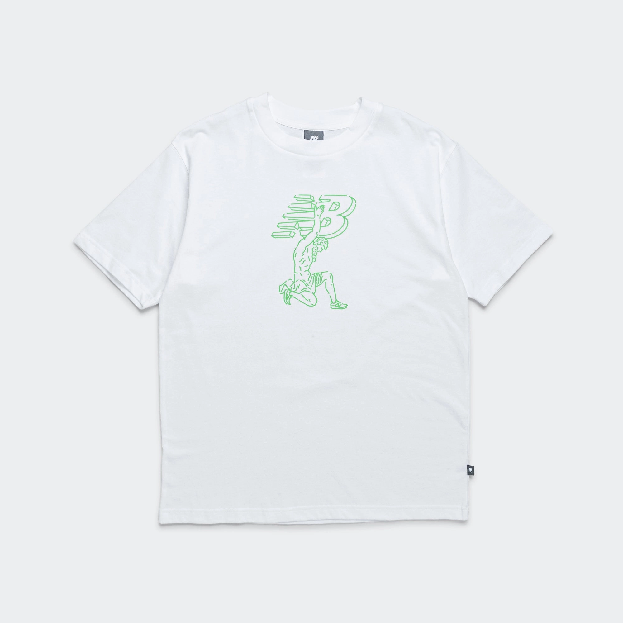 Spandex Enhanced Elasticity coordinate with other items T-Shirt x Debut Statue - White