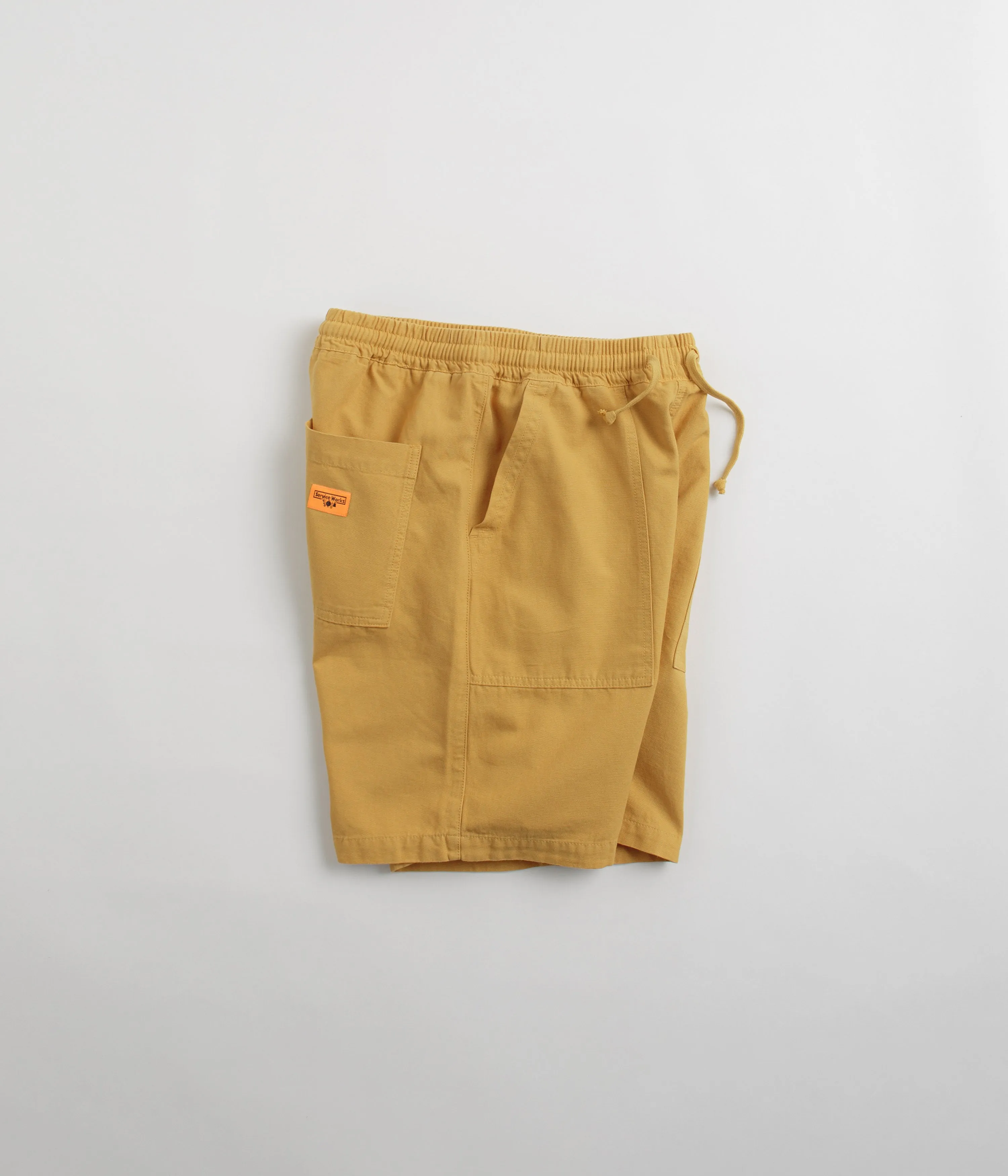 Wrinkle Free Weave Service Works Classic Chef Shorts - Gold