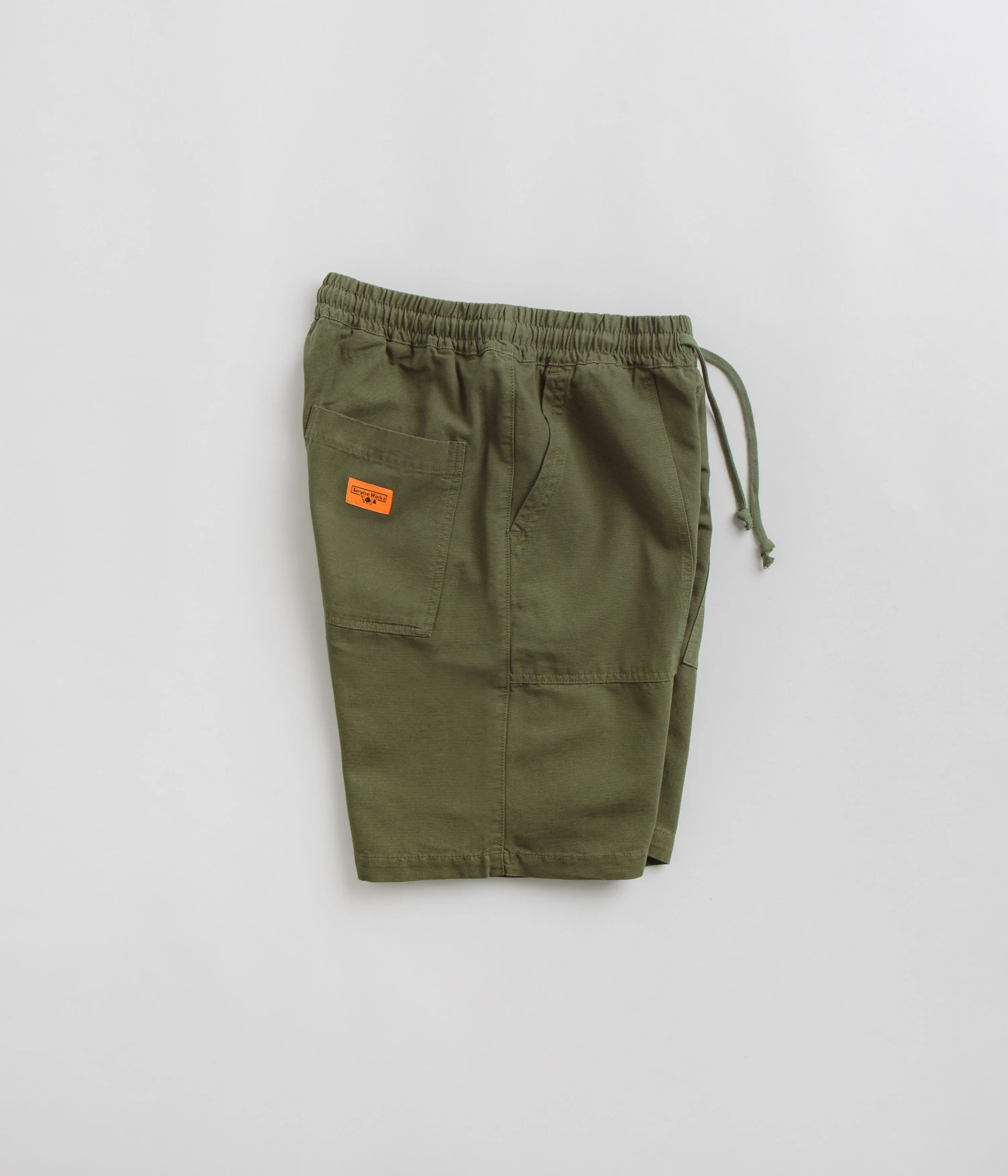 Service Works Classic Chef Shorts - Olive Neat Look Coastal Style
