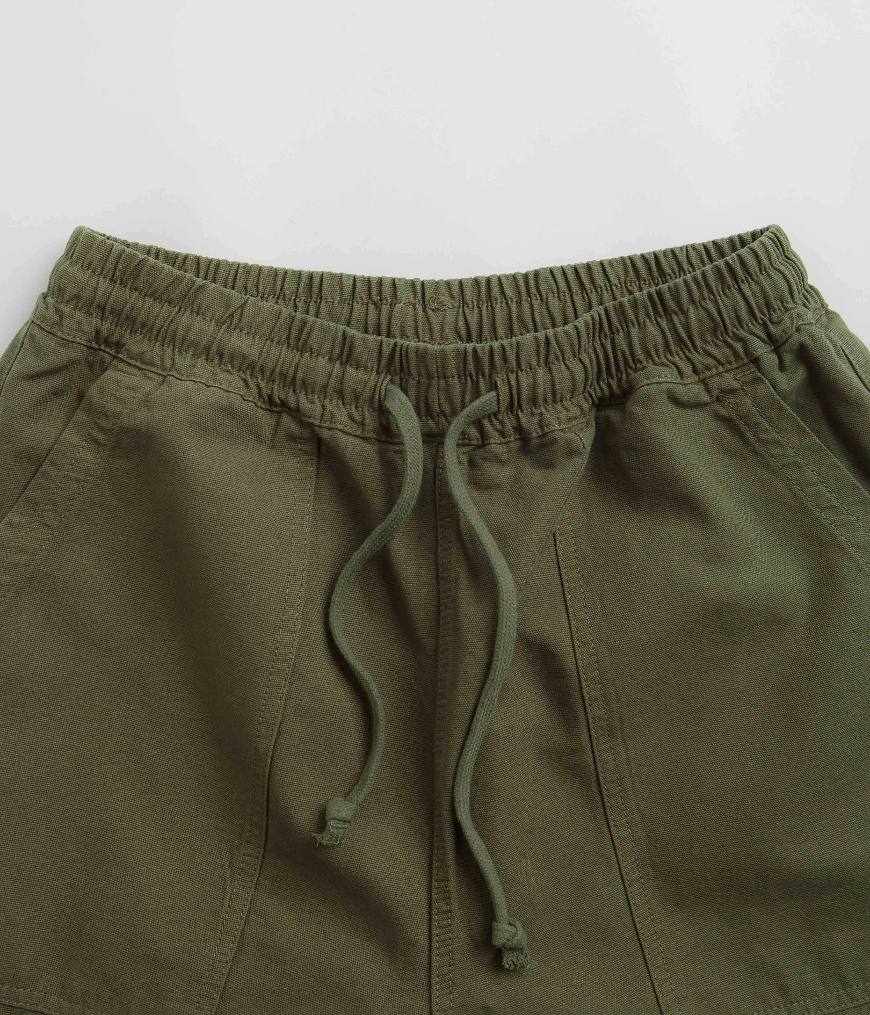 Jogging Ready Easy Fit Service Works Classic Chef Shorts - Olive
