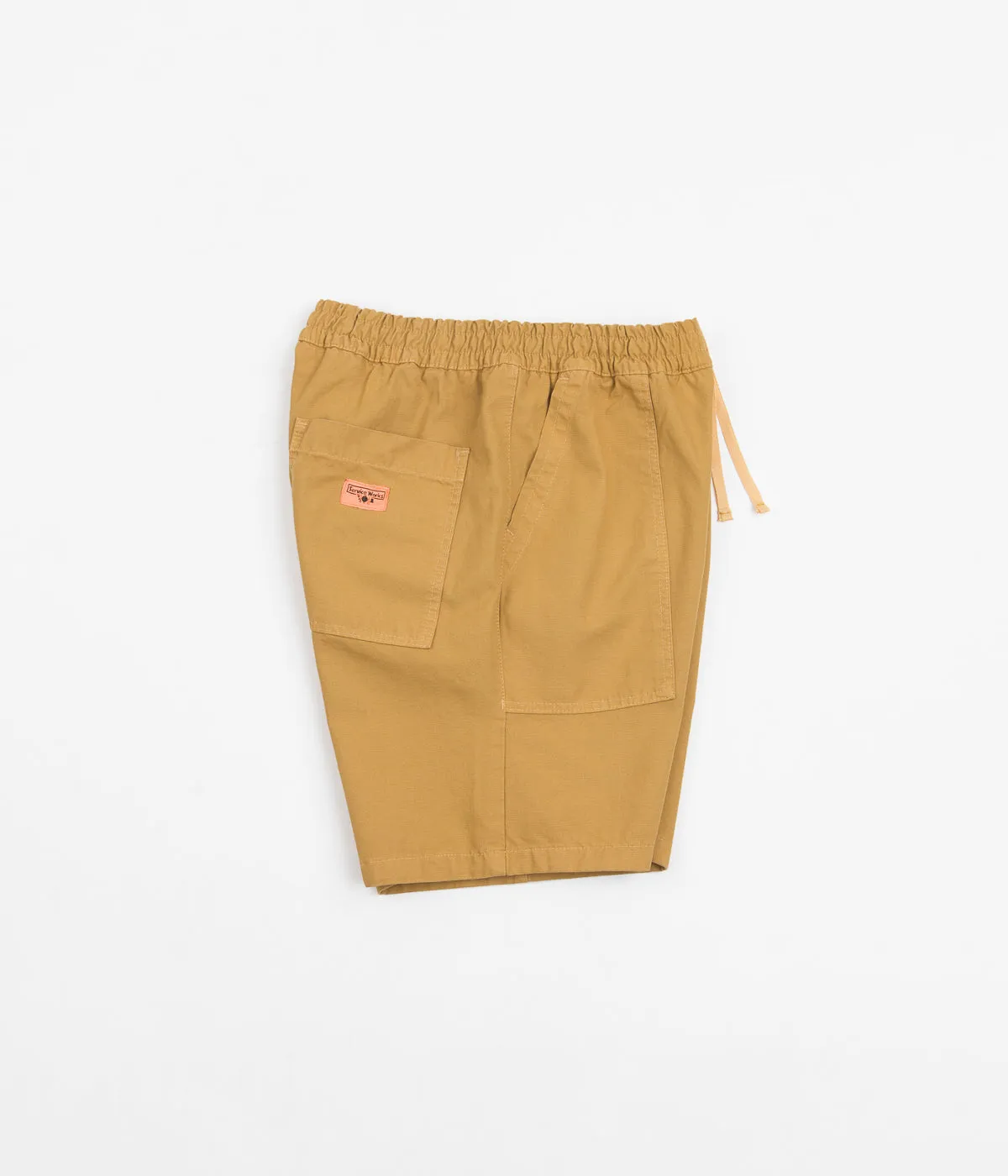 Service Works Classic Chef Shorts - Tan Mid - rise